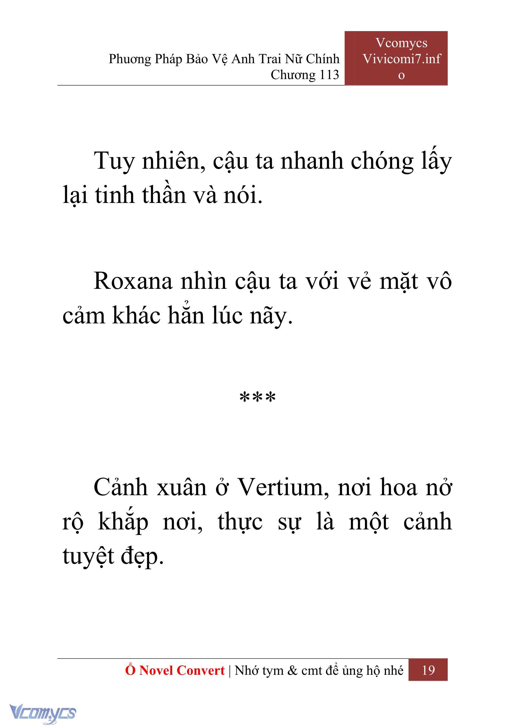 [Novel] Phương Pháp Bảo Vệ Anh Trai Nữ Chính Chap 113 - Trang 2