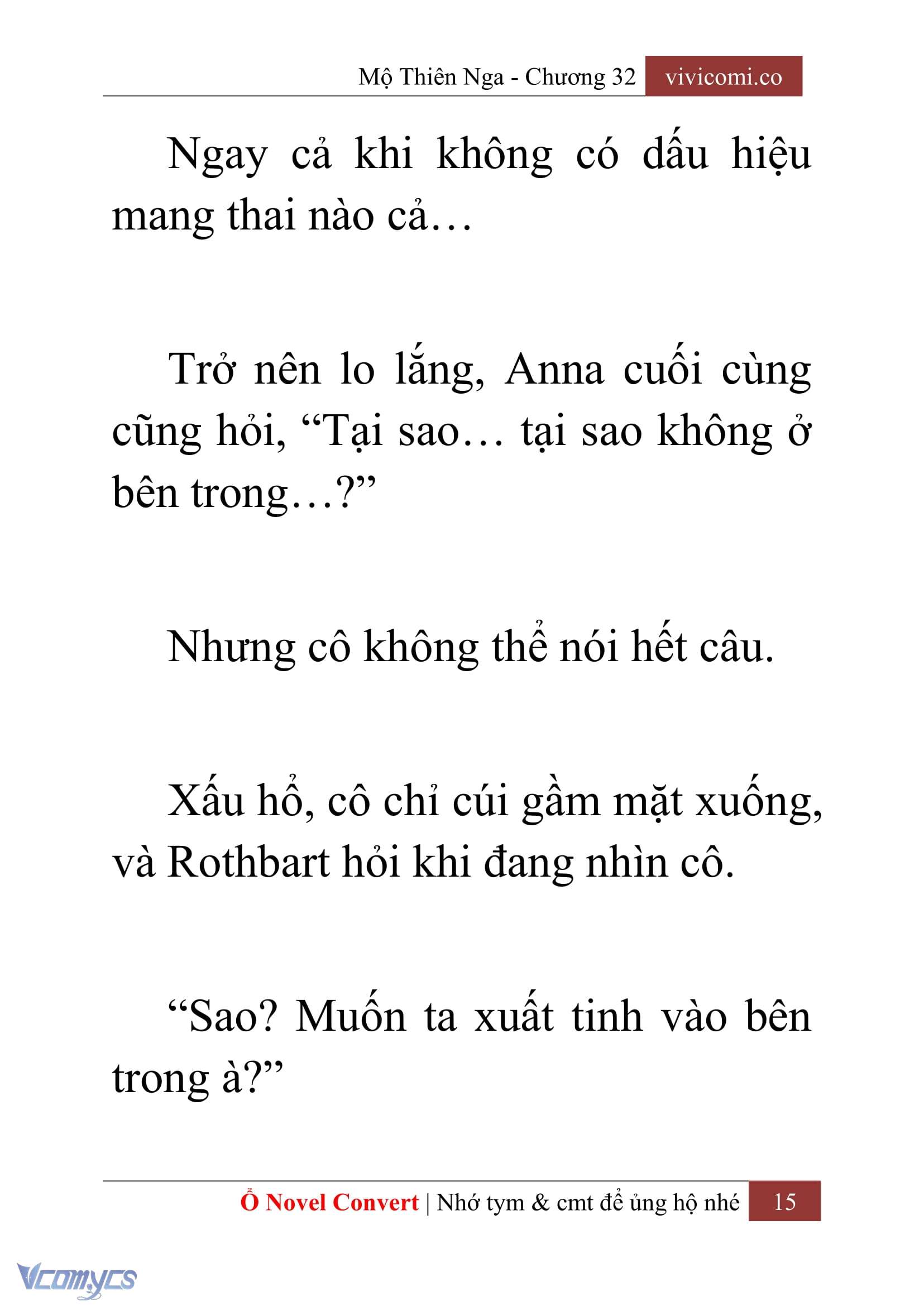 [Novel] Mộ Thiên Nga Chap 32 - Trang 2