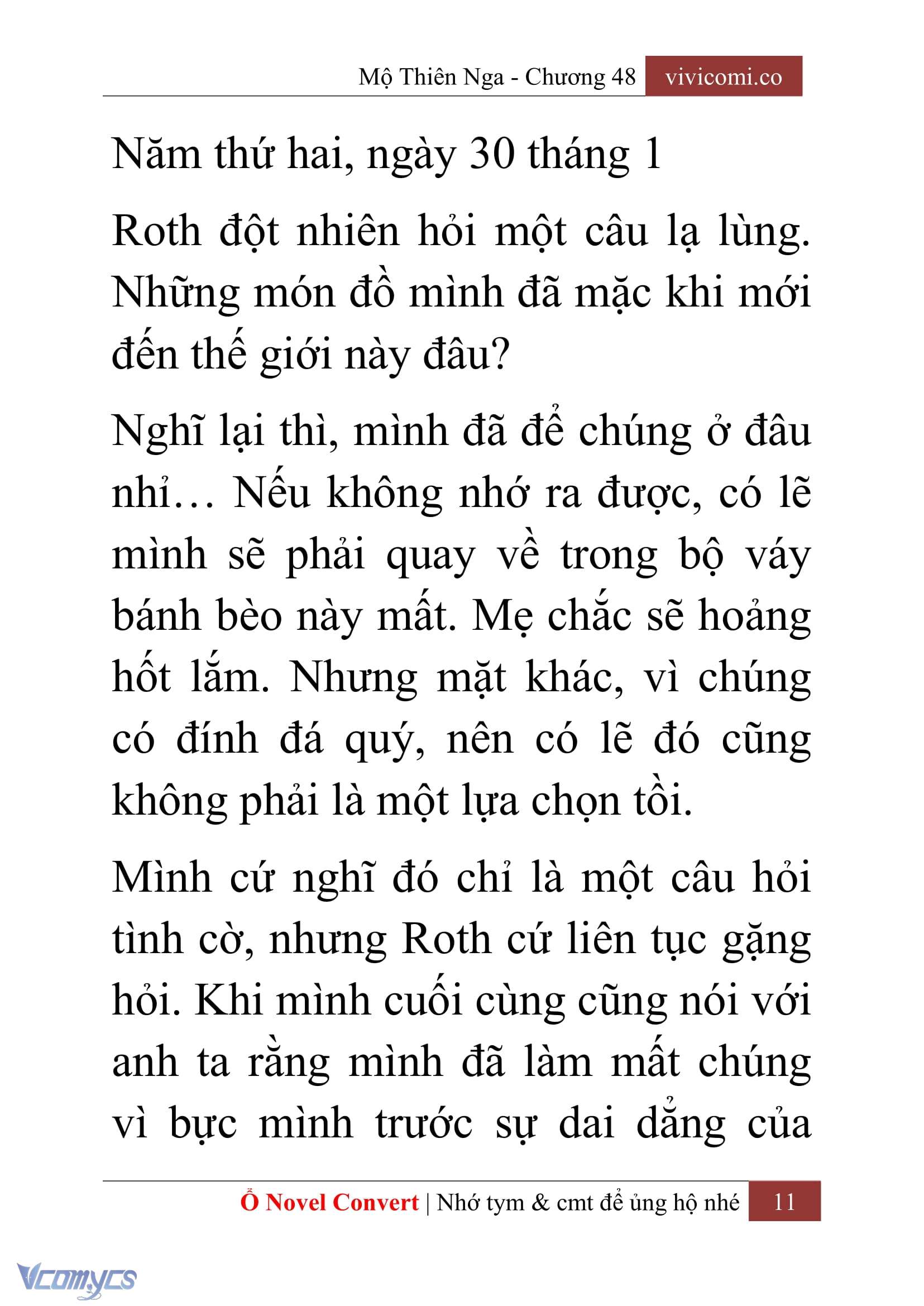 [Novel] Mộ Thiên Nga Chap 48 - Trang 2