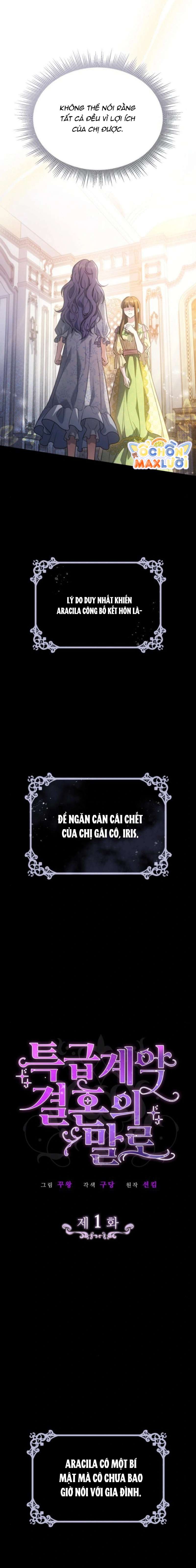 Kết cục của cuộc hôn nhân hợp đồng cao cấp Chap 1 - Trang 2