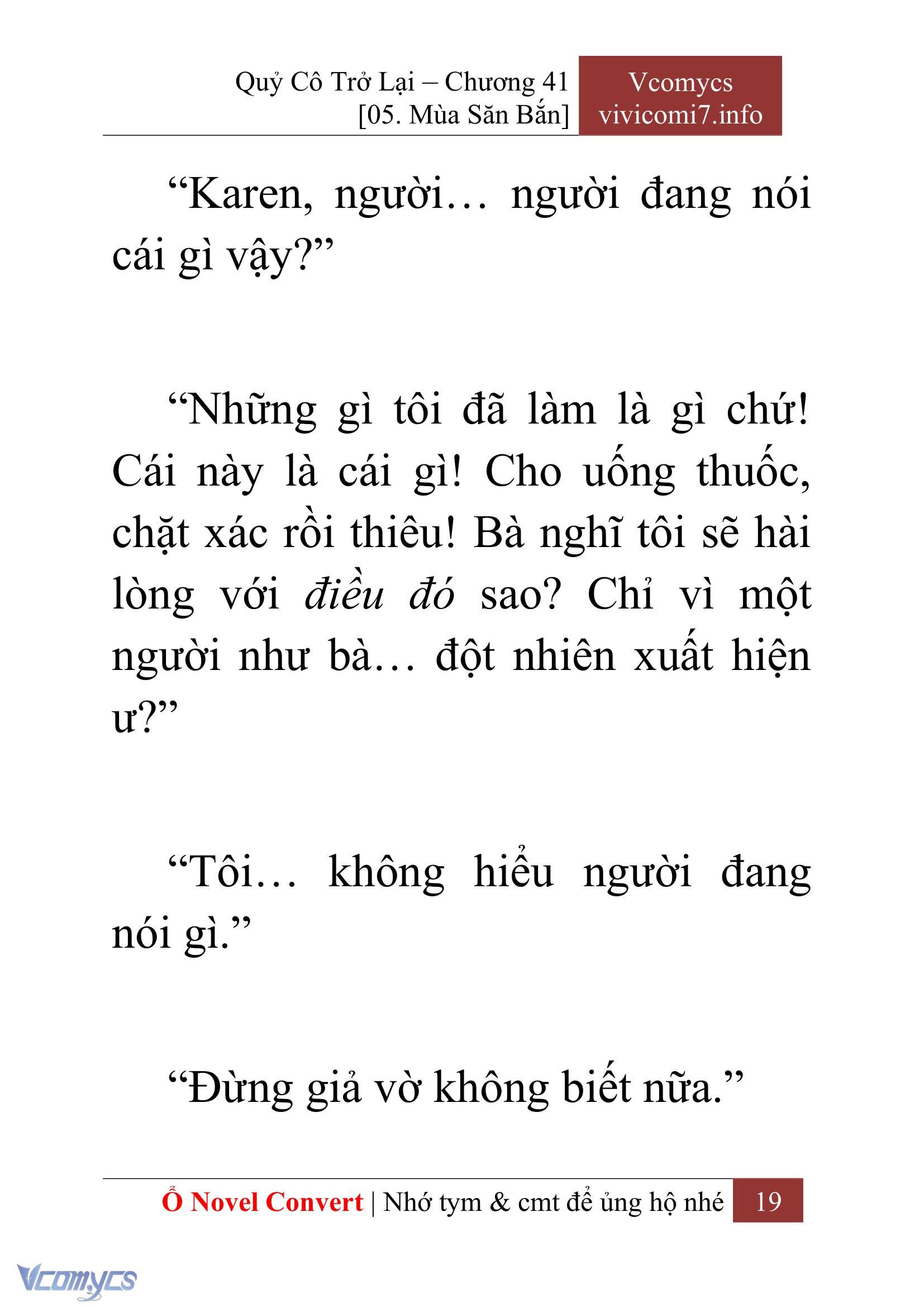 [Novel] Quý Cô Trở Lại Chap 41 - Trang 2