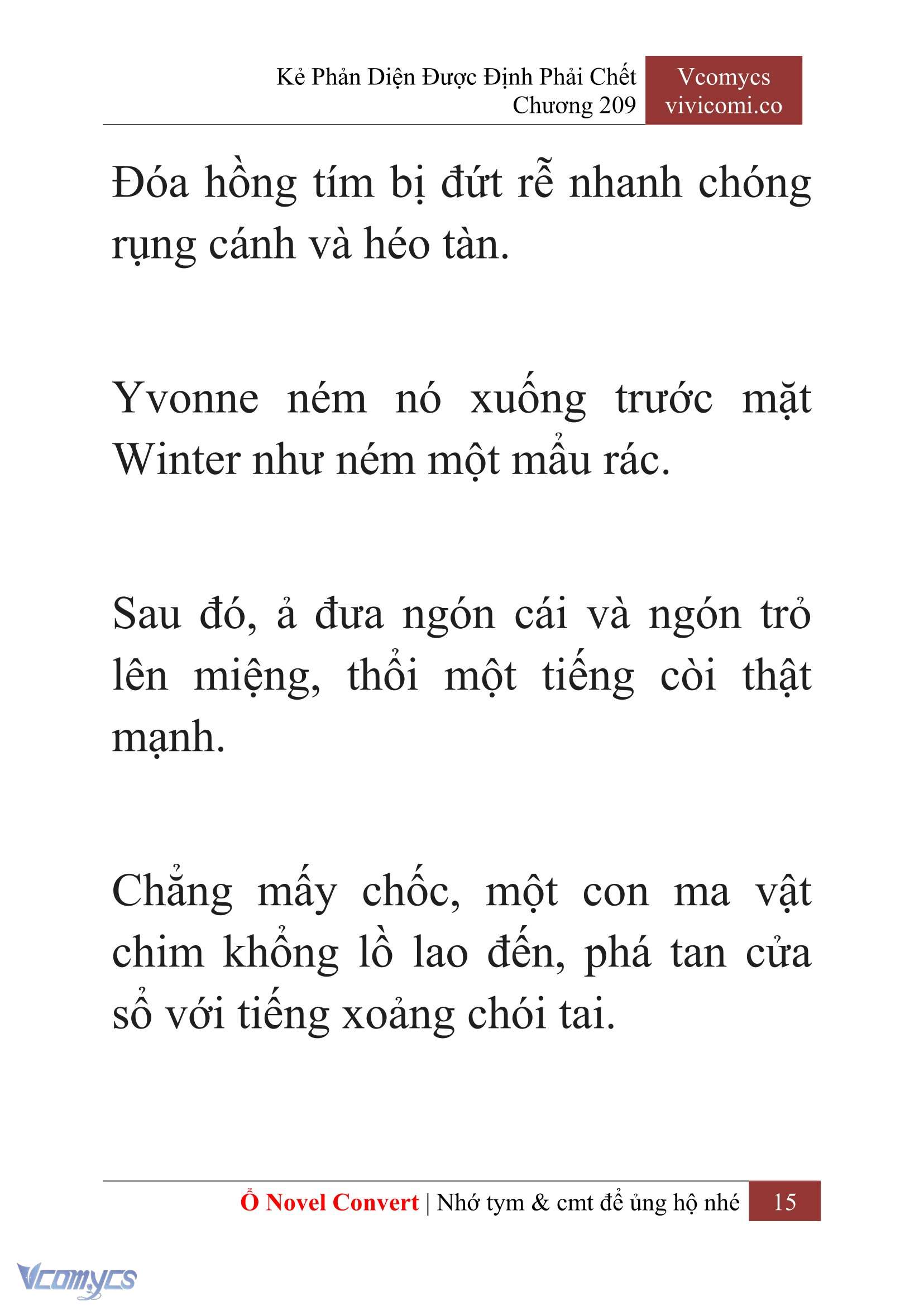 [Novel] Kẻ Phản Diện Được Định Phải Chết Chap 209 - Trang 2