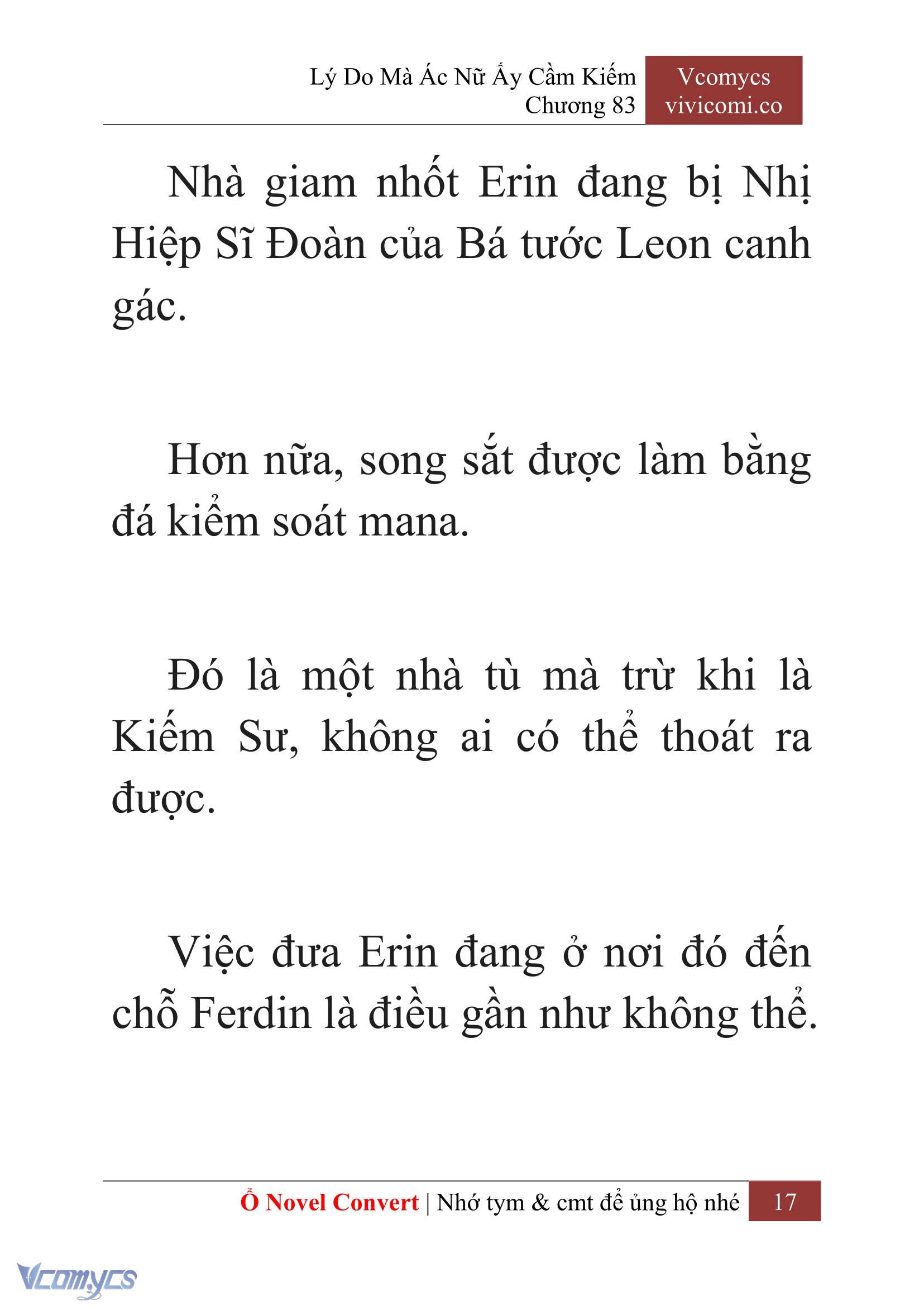 [Novel] Lý Do Mà Ác Nữ Ấy Cầm Kiếm Chap 83 - Trang 2