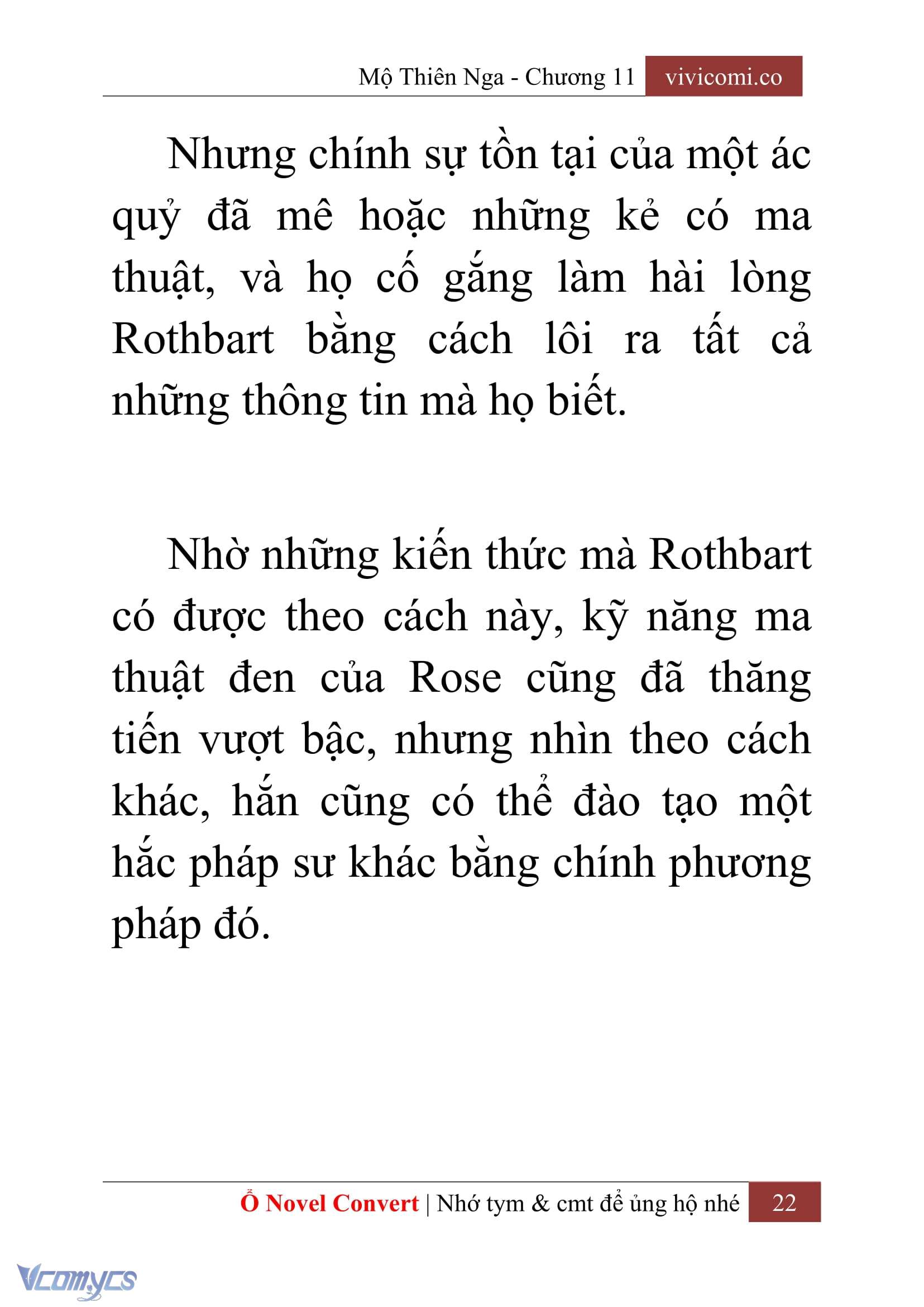 [Novel] Mộ Thiên Nga Chap 11 - Trang 2