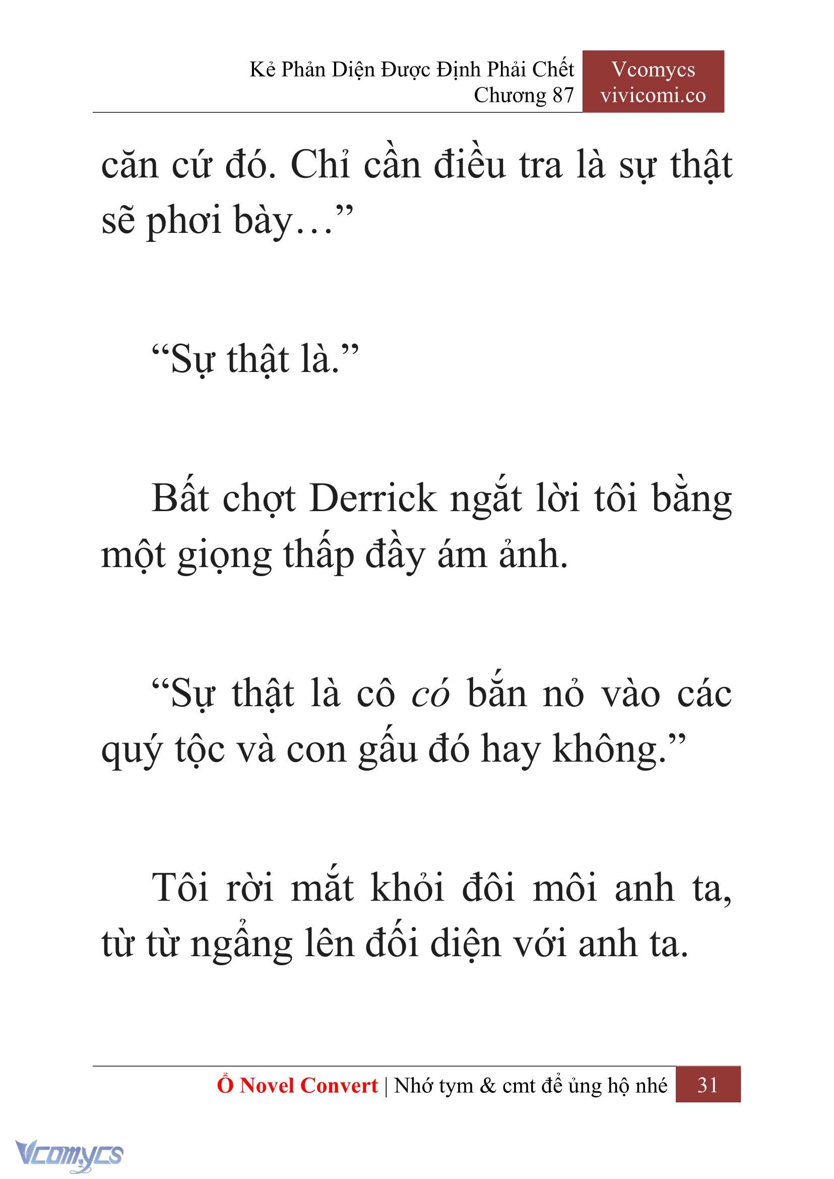 [Novel] Kẻ Phản Diện Được Định Phải Chết Chap 87 - Trang 2