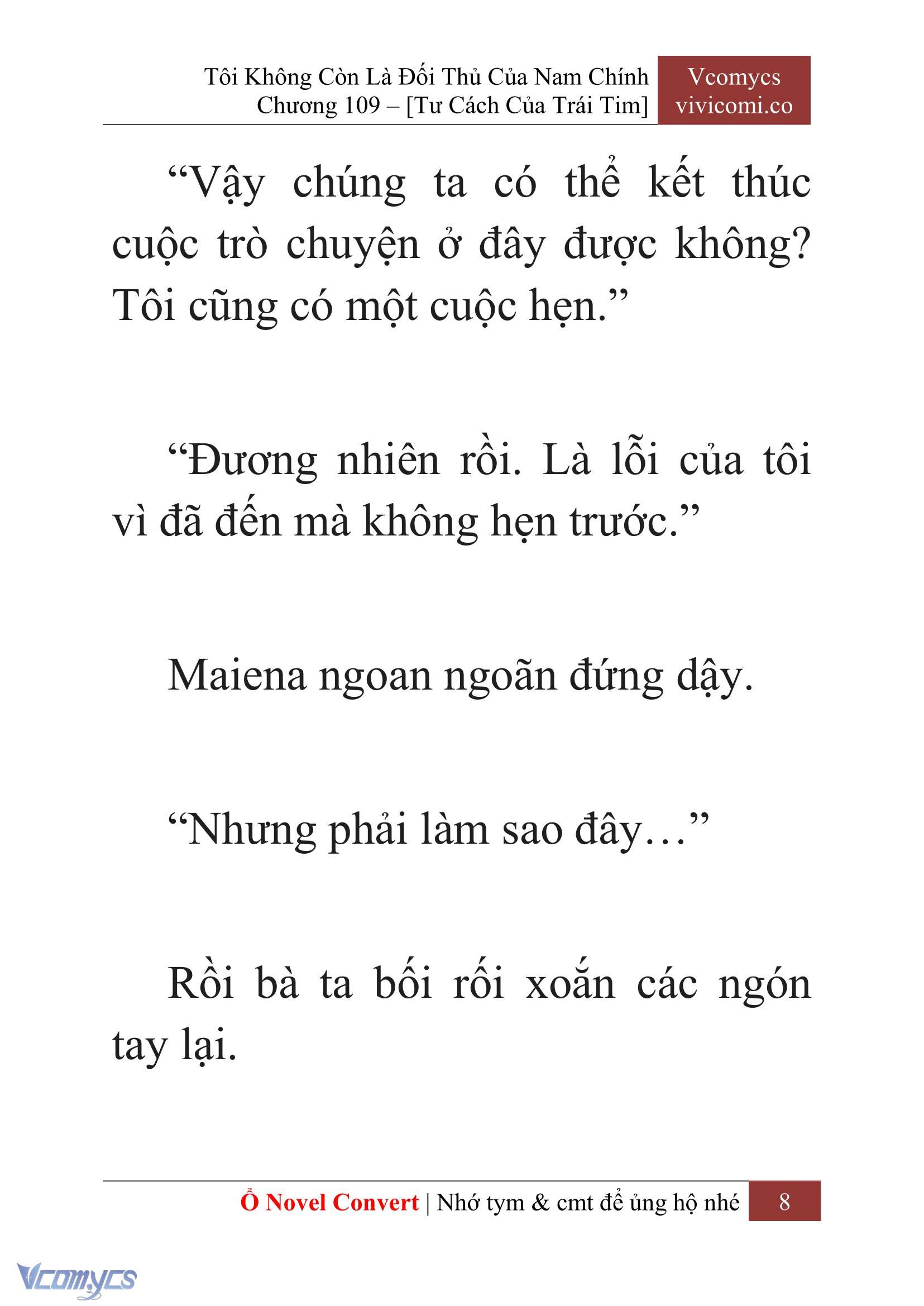 [Novel] Tôi Không Còn Là Đối Thủ Của Nam Chính Chap 109 - Trang 2