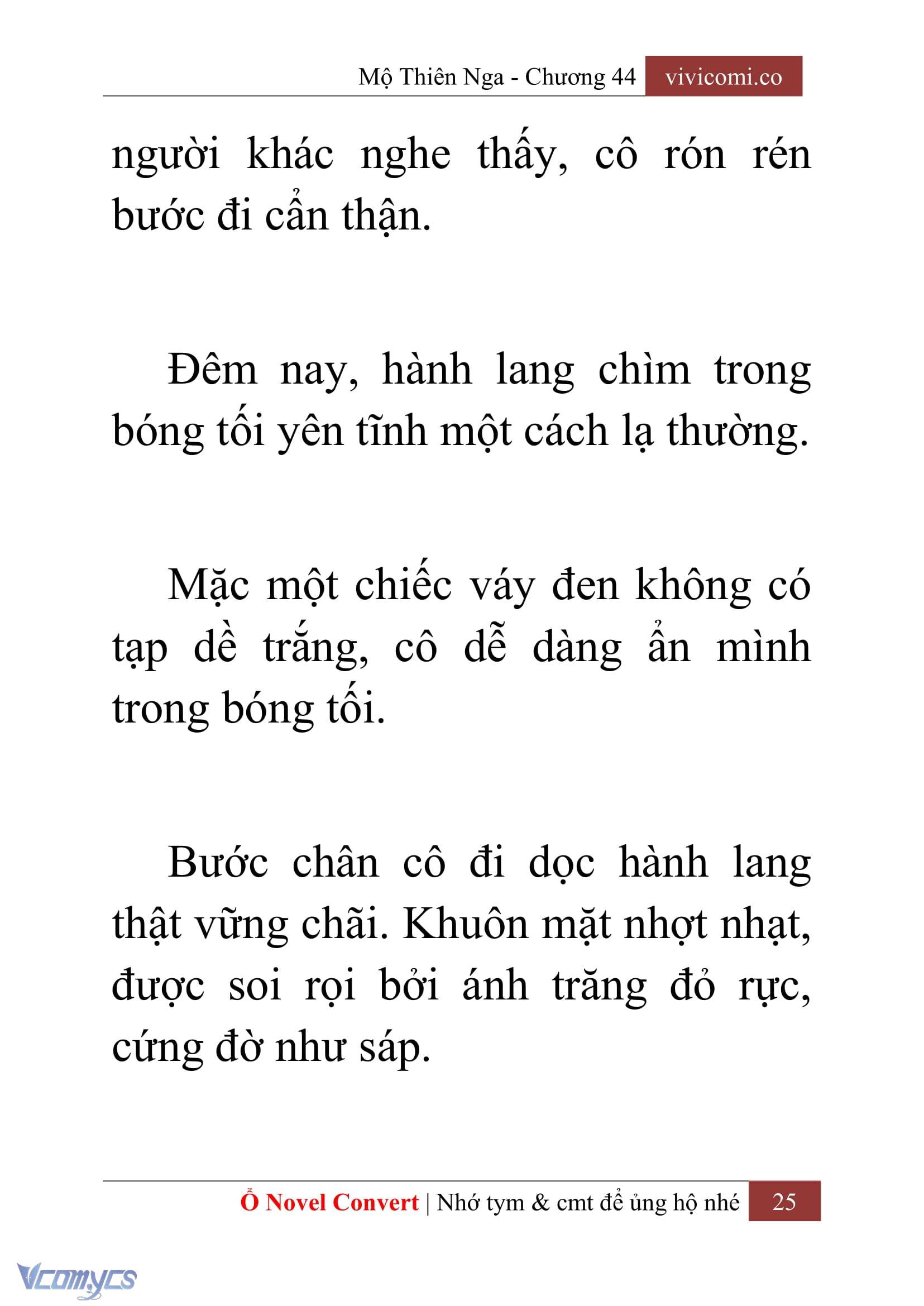 [Novel] Mộ Thiên Nga Chap 44 - Trang 2