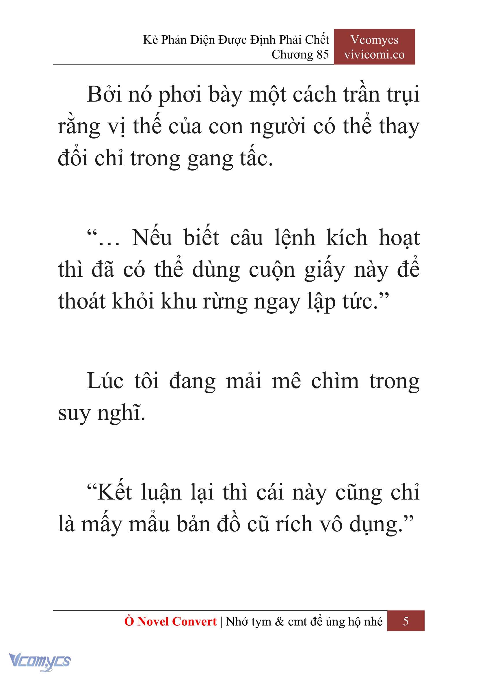 [Novel] Kẻ Phản Diện Được Định Phải Chết Chap 85 - Trang 2