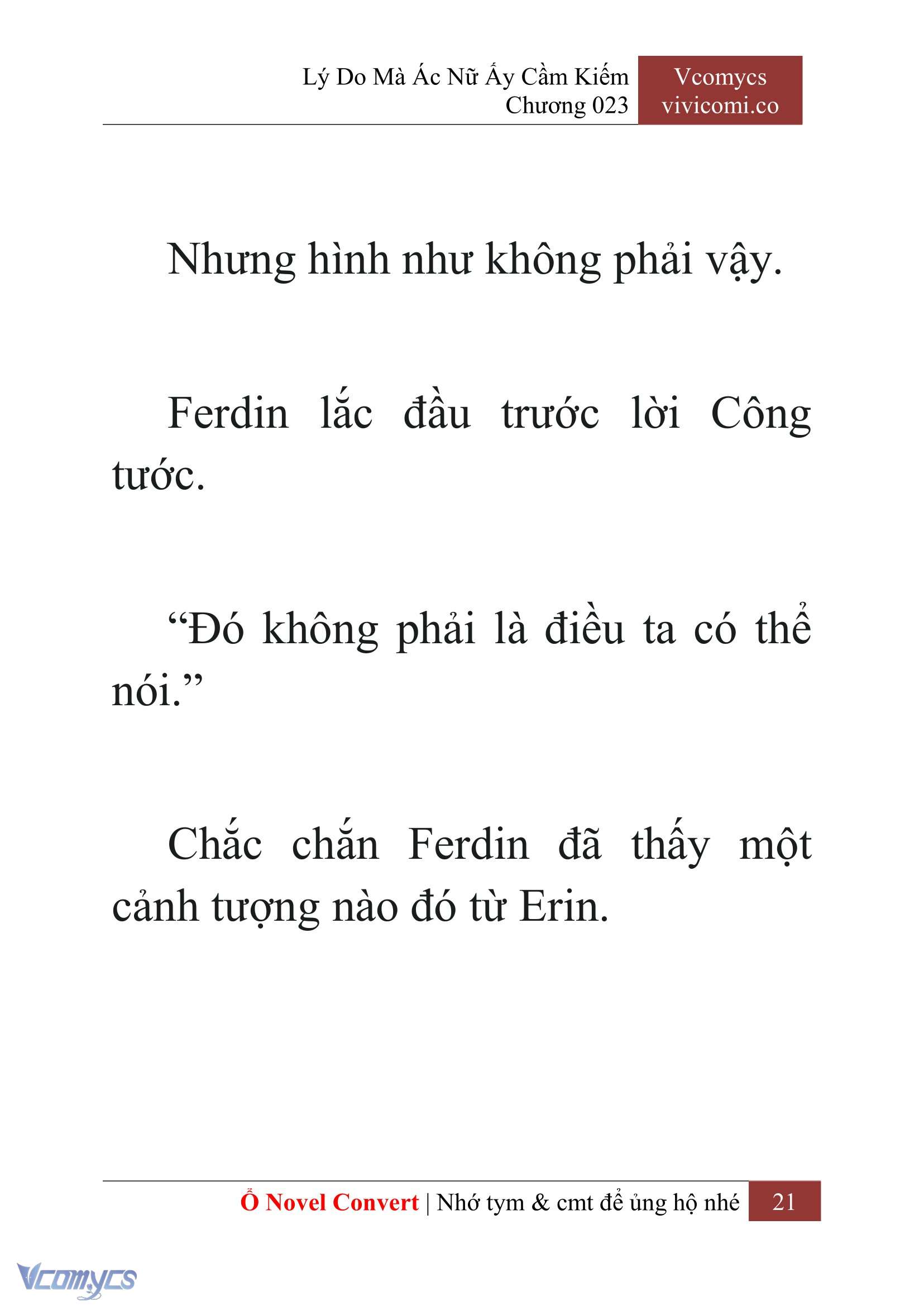 [Novel] Lý Do Mà Ác Nữ Ấy Cầm Kiếm Chap 23 - Trang 2