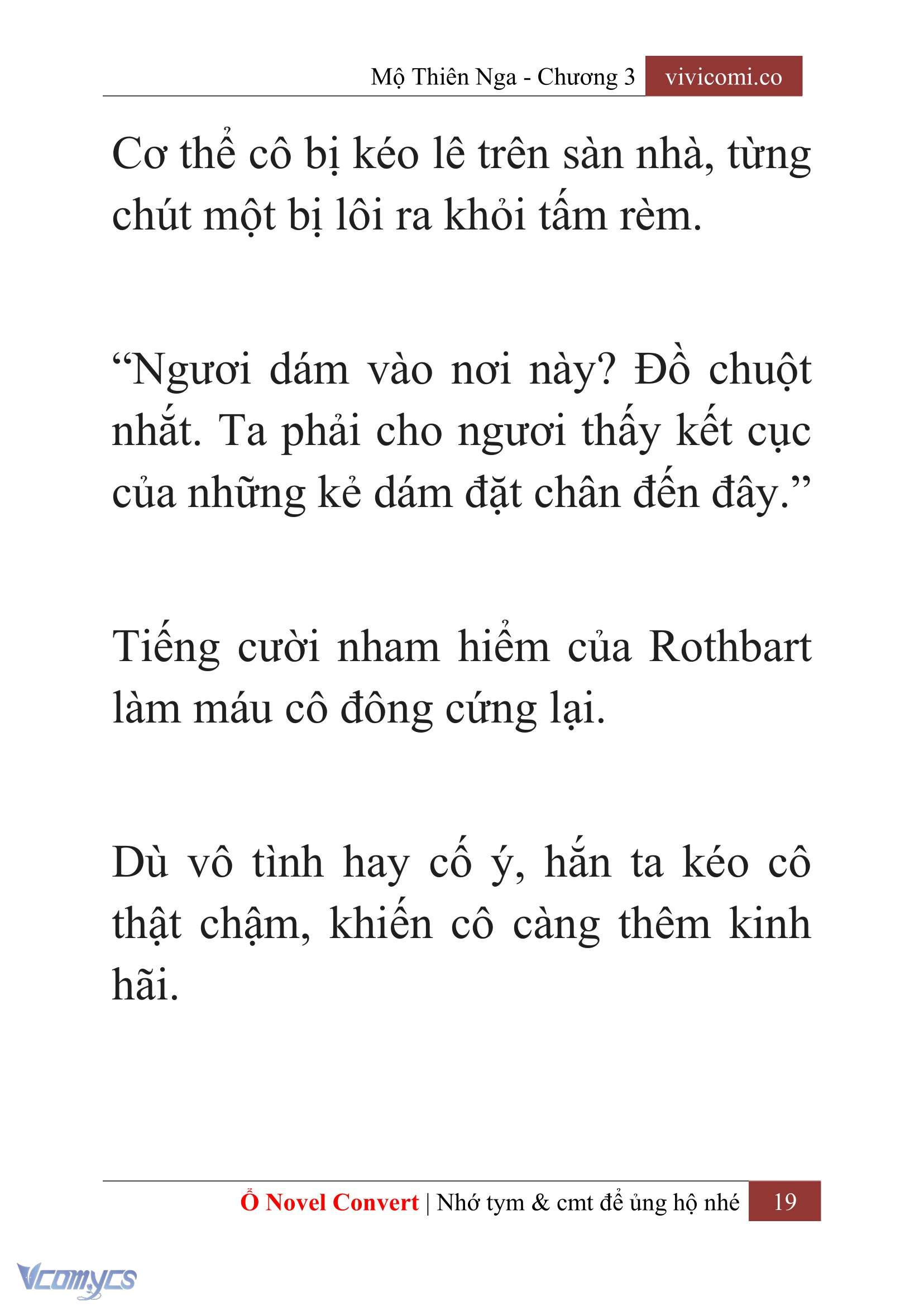 [Novel] Mộ Thiên Nga Chap 3 - Trang 2