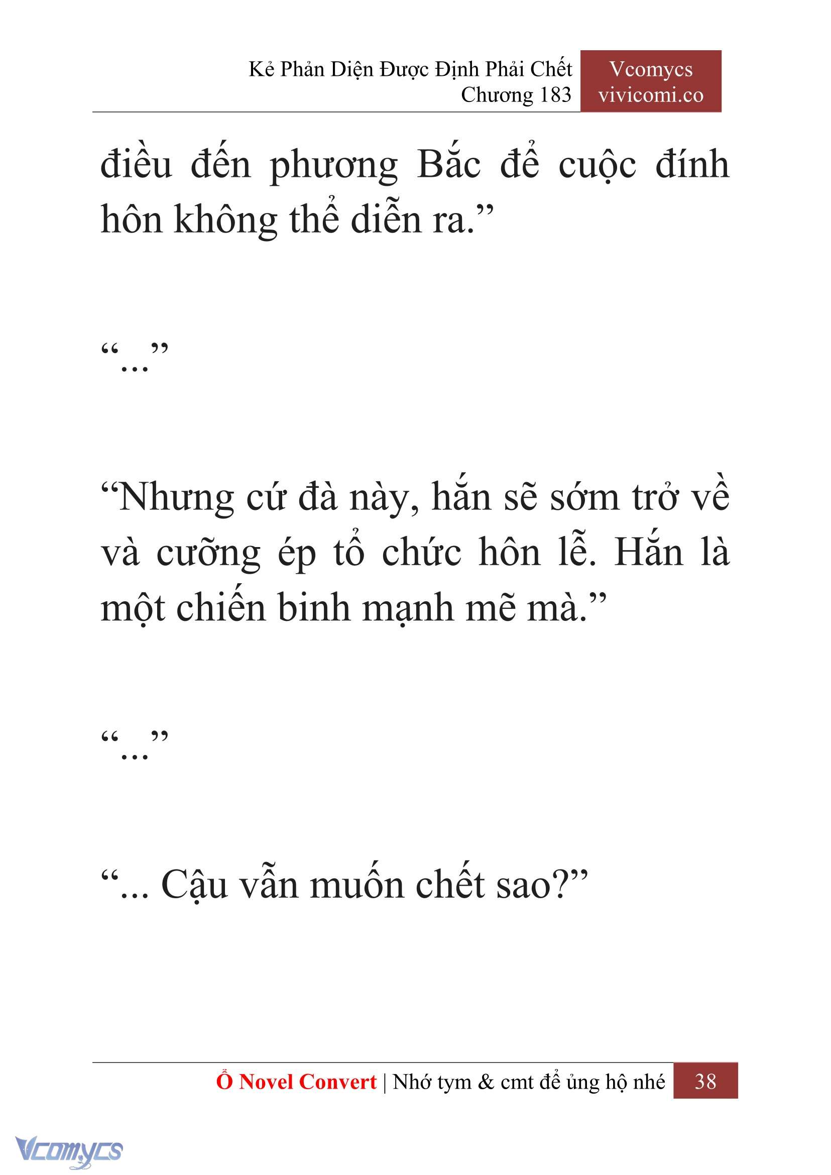 [Novel] Kẻ Phản Diện Được Định Phải Chết Chap 183 - Next Chap 184