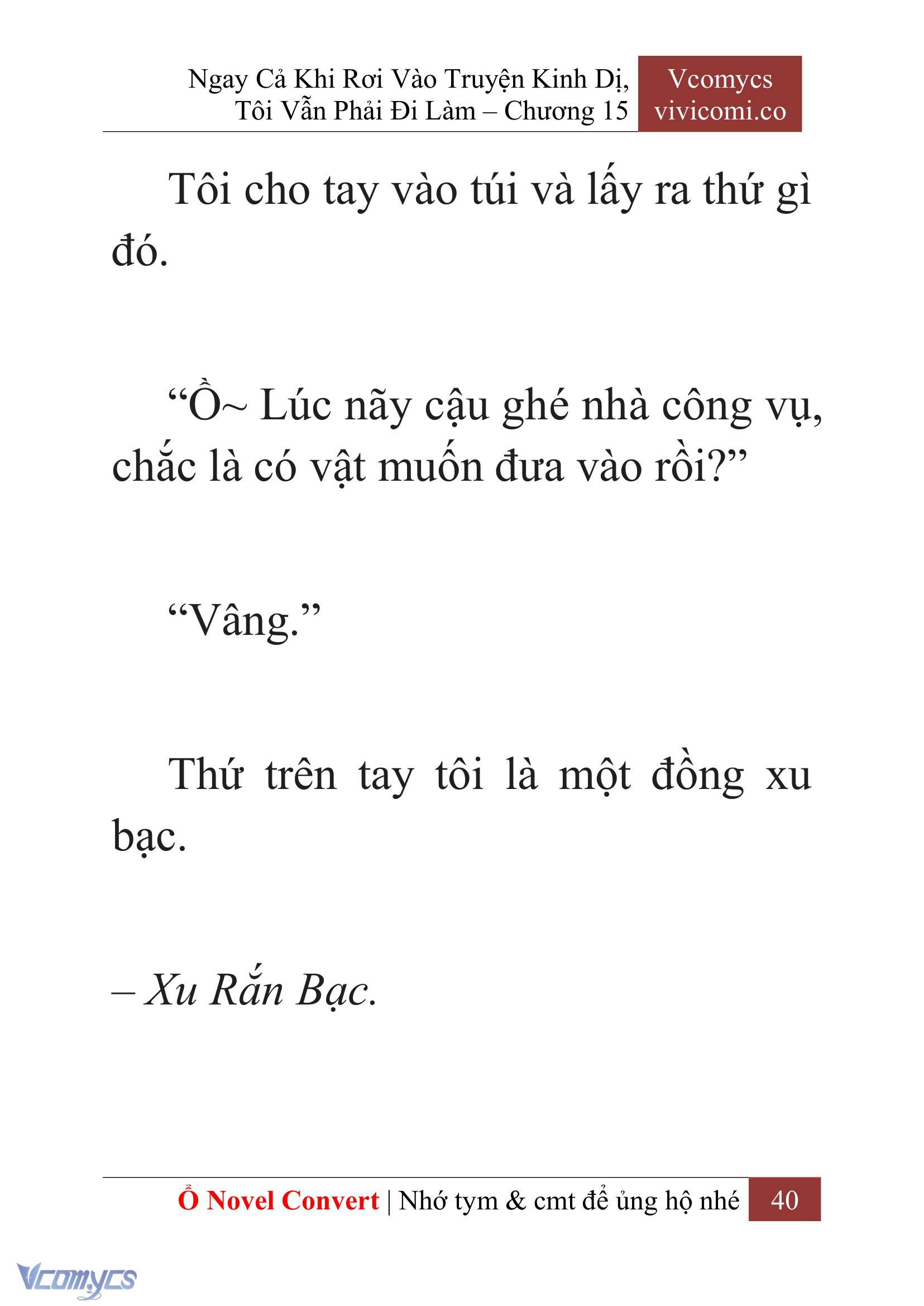 [Novel] Ngay Cả Khi Rơi Vào Truyện Kinh Dị, Tôi Vẫn Phải Đi Làm Chap 15 - Trang 2