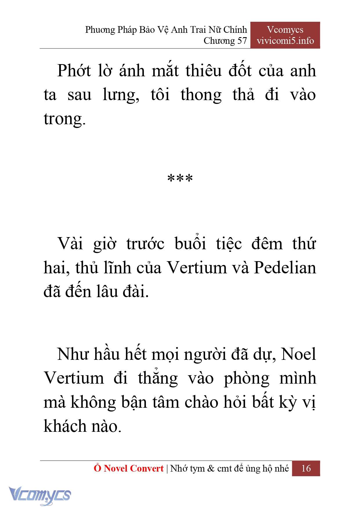 [Novel] Phương Pháp Bảo Vệ Anh Trai Nữ Chính Chap 57 - Trang 2