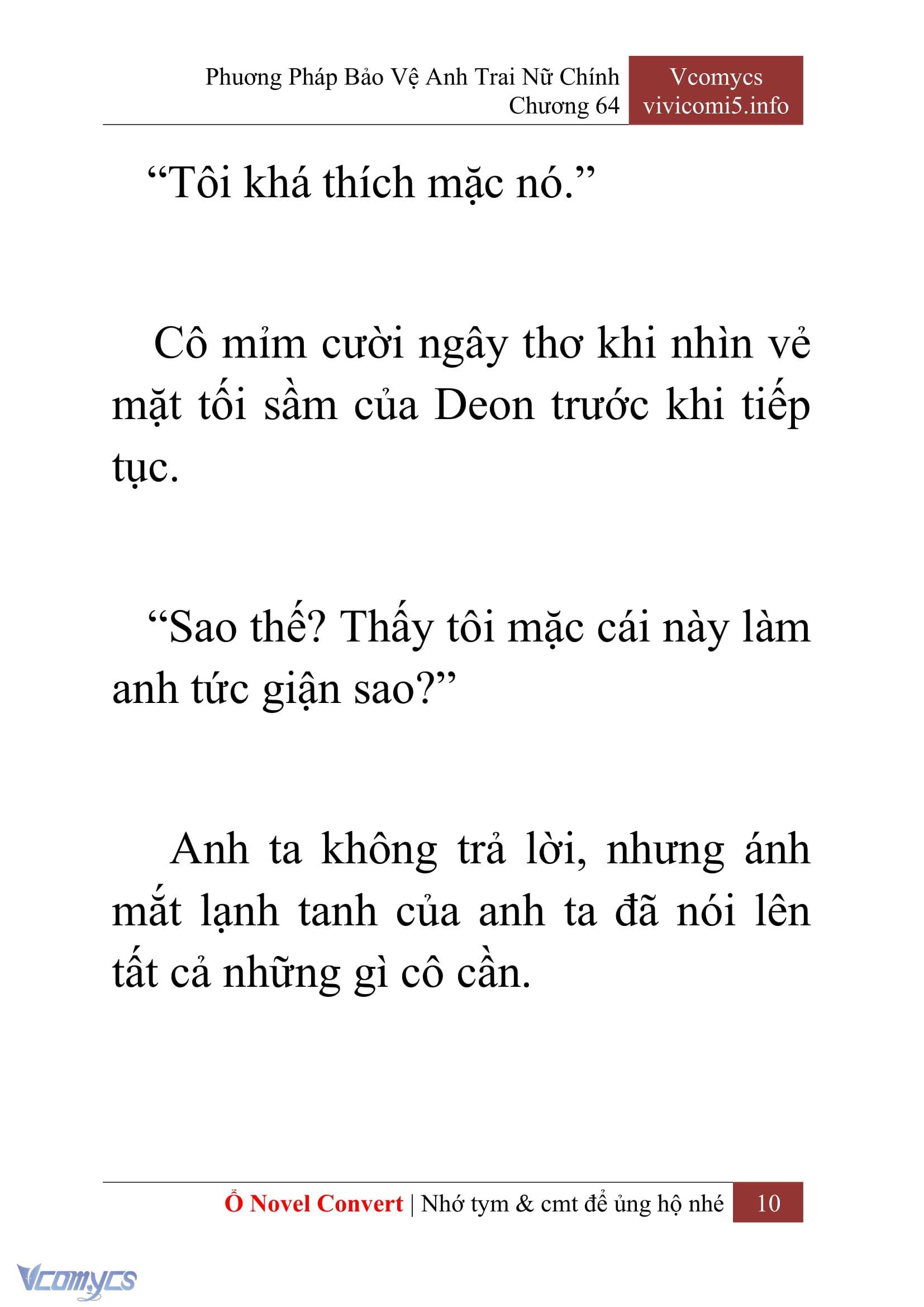 [Novel] Phương Pháp Bảo Vệ Anh Trai Nữ Chính Chap 64 - Trang 2