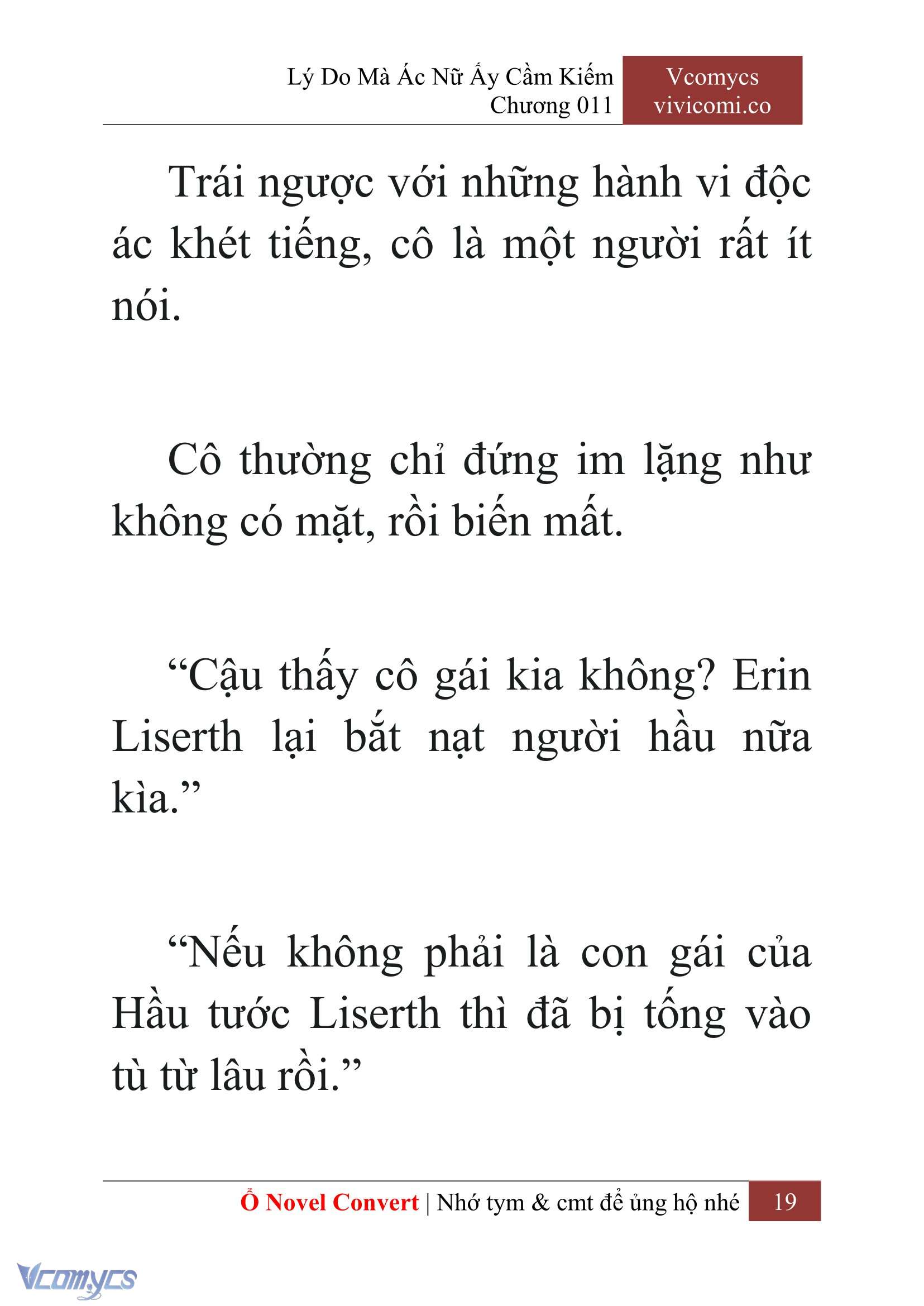 [Novel] Lý Do Mà Ác Nữ Ấy Cầm Kiếm Chap 11 - Trang 2