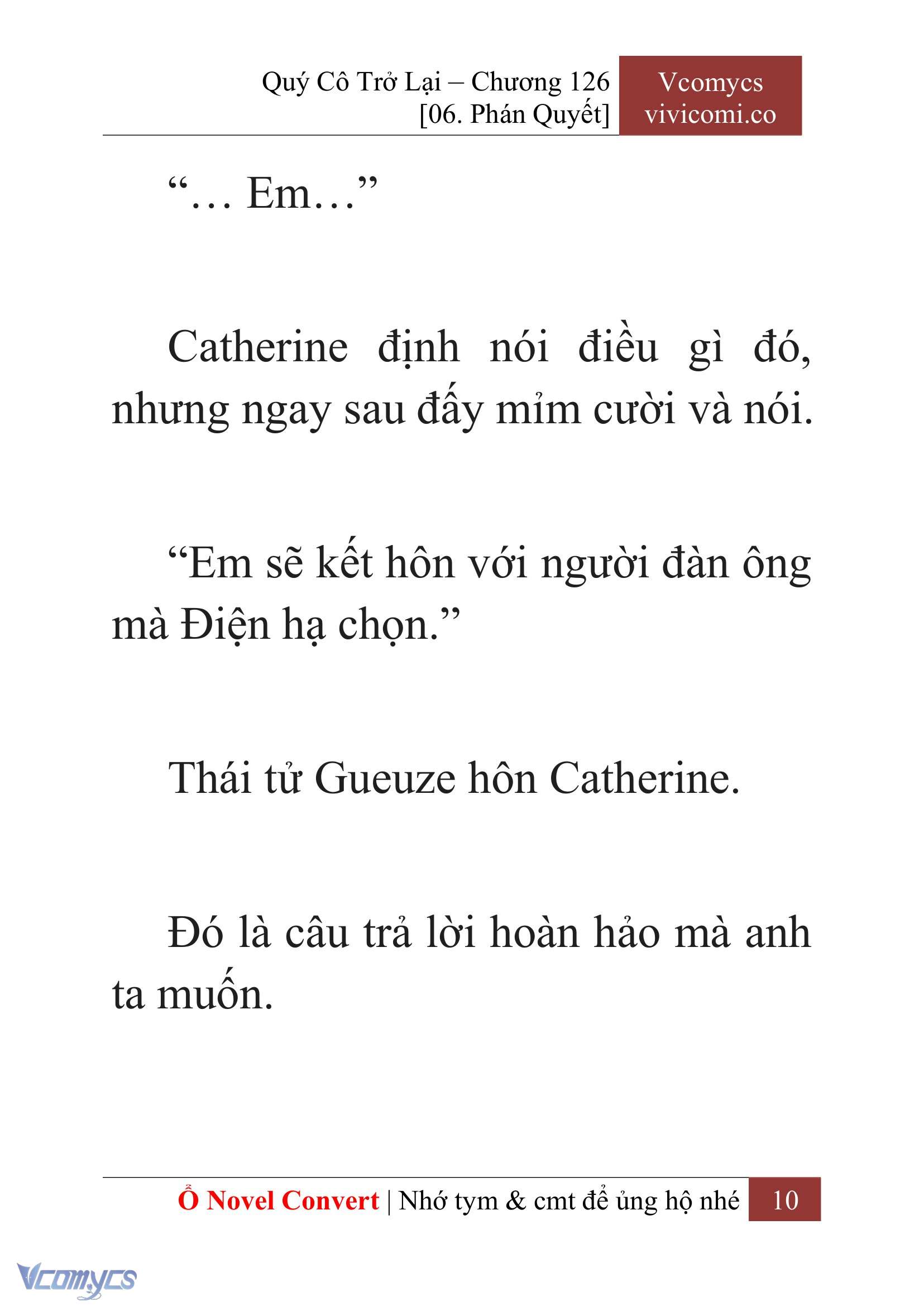 [Novel] Quý Cô Trở Lại Chap 126 - Next Chap 127