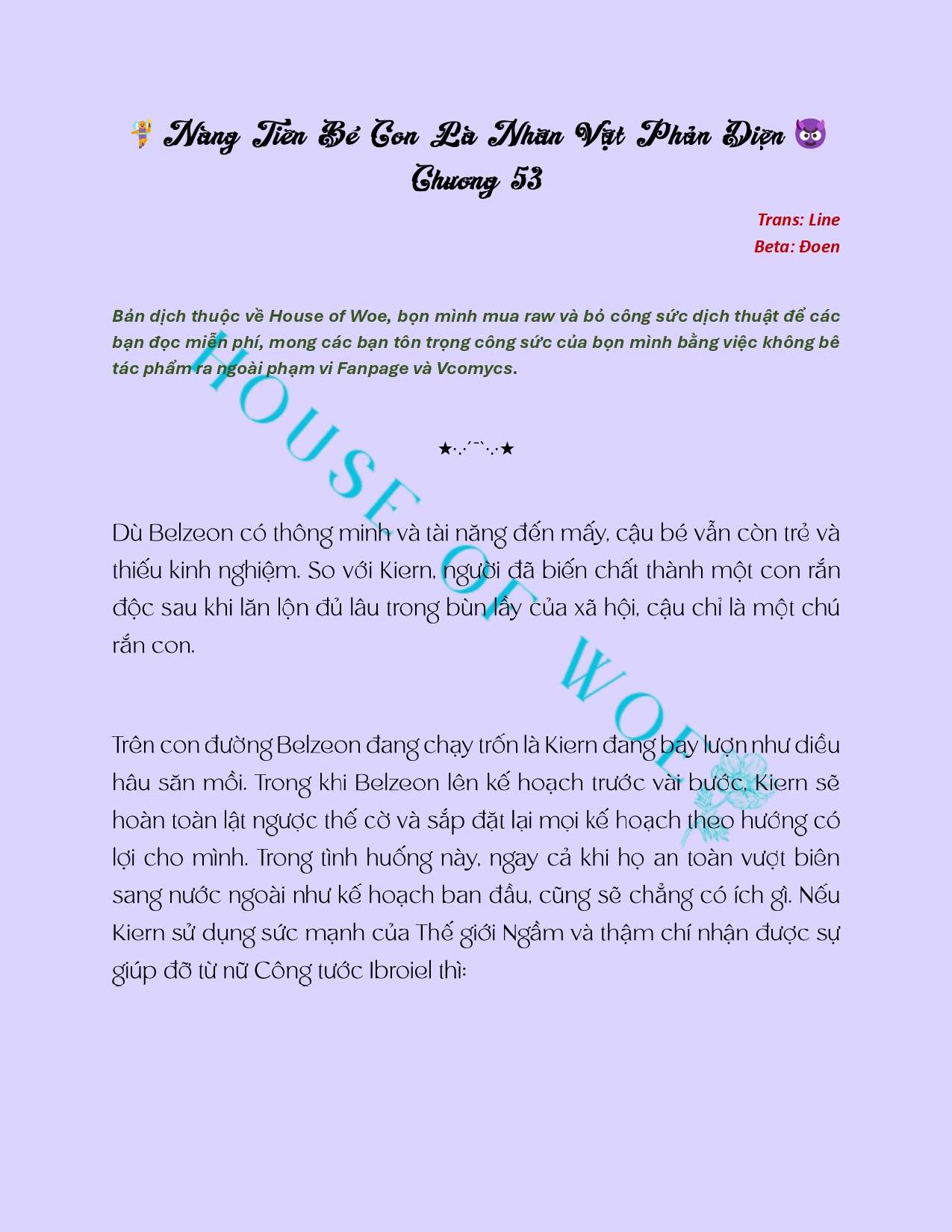 [NOVEL] NÀNG TIÊN BÉ CON LÀ NHÂN VẬT PHẢN DIỆN Chap 53 - Trang 2