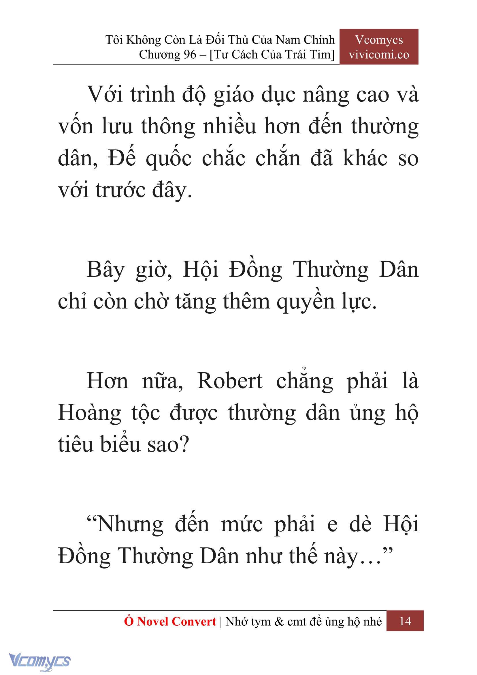 [Novel] Tôi Không Còn Là Đối Thủ Của Nam Chính Chap 96 - Trang 2