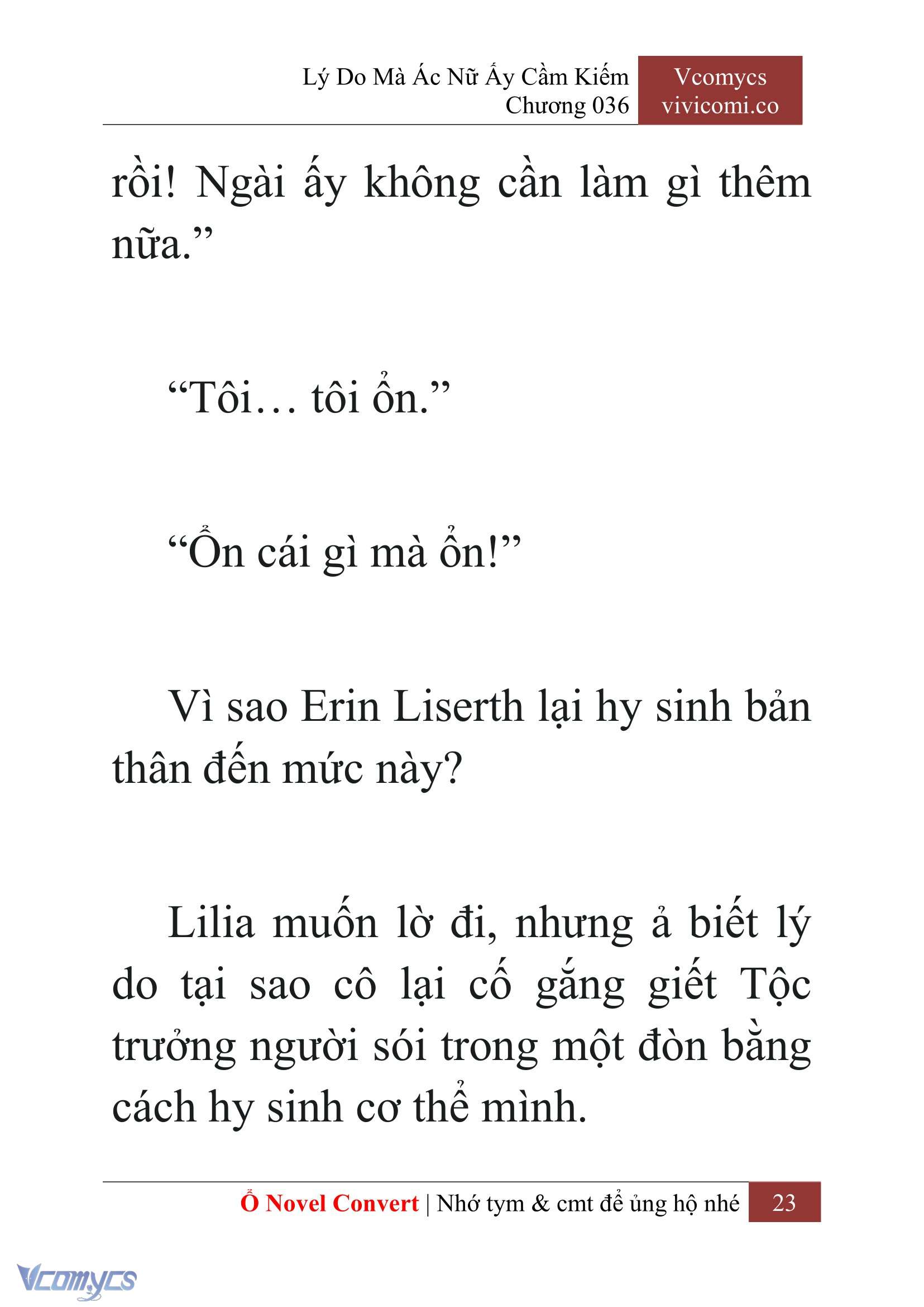 [Novel] Lý Do Mà Ác Nữ Ấy Cầm Kiếm Chap 36 - Trang 2