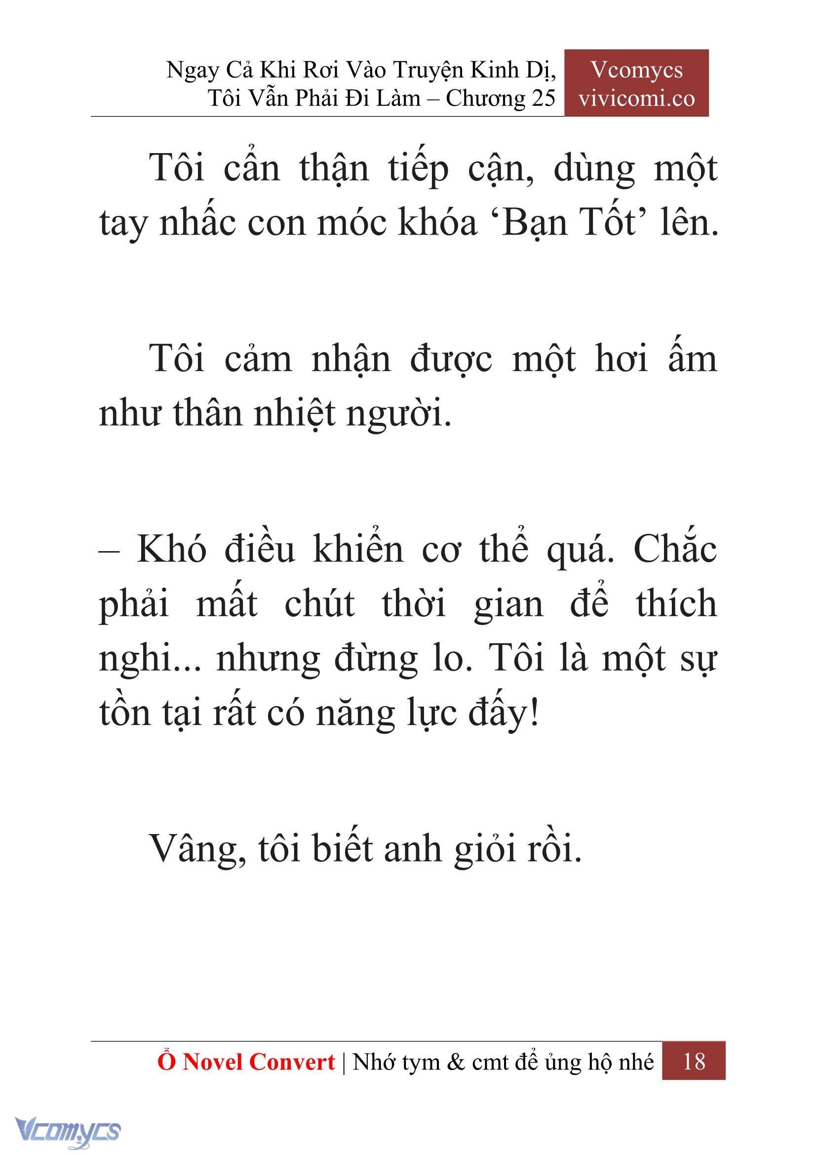 [Novel] Ngay Cả Khi Rơi Vào Truyện Kinh Dị, Tôi Vẫn Phải Đi Làm Chap 25 - Trang 2