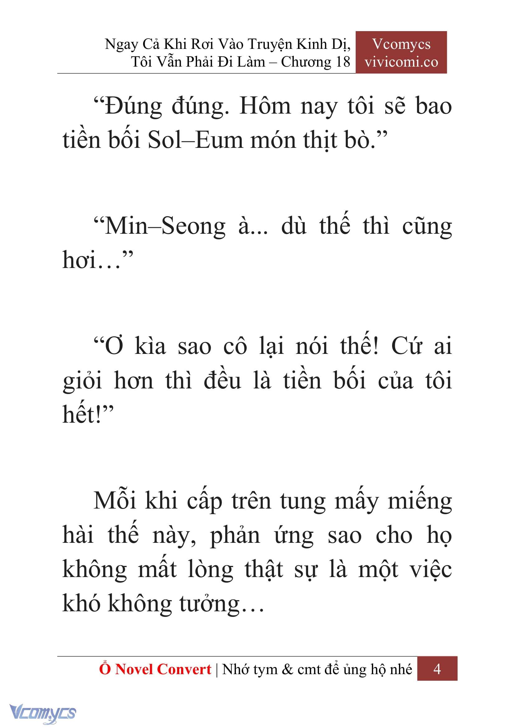 [Novel] Ngay Cả Khi Rơi Vào Truyện Kinh Dị, Tôi Vẫn Phải Đi Làm Chap 18 - Trang 2