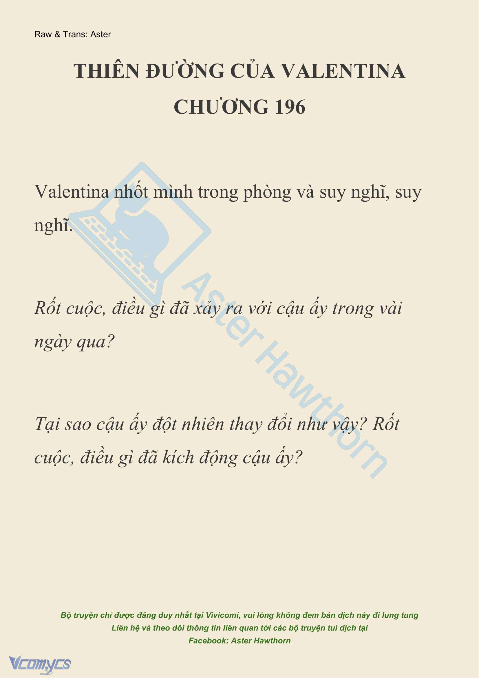 [NOVEL] Thiên Đường Của Valentina Chap 196 - Trang 2