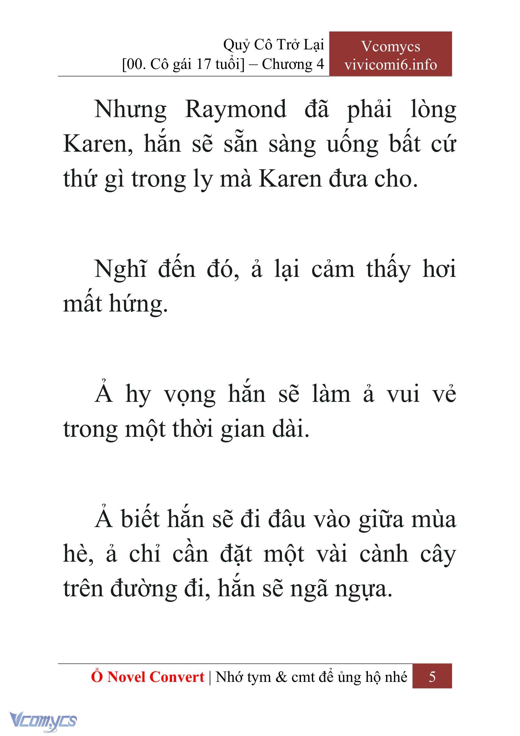 [Novel] Quý Cô Trở Lại Chap 4 - Trang 2