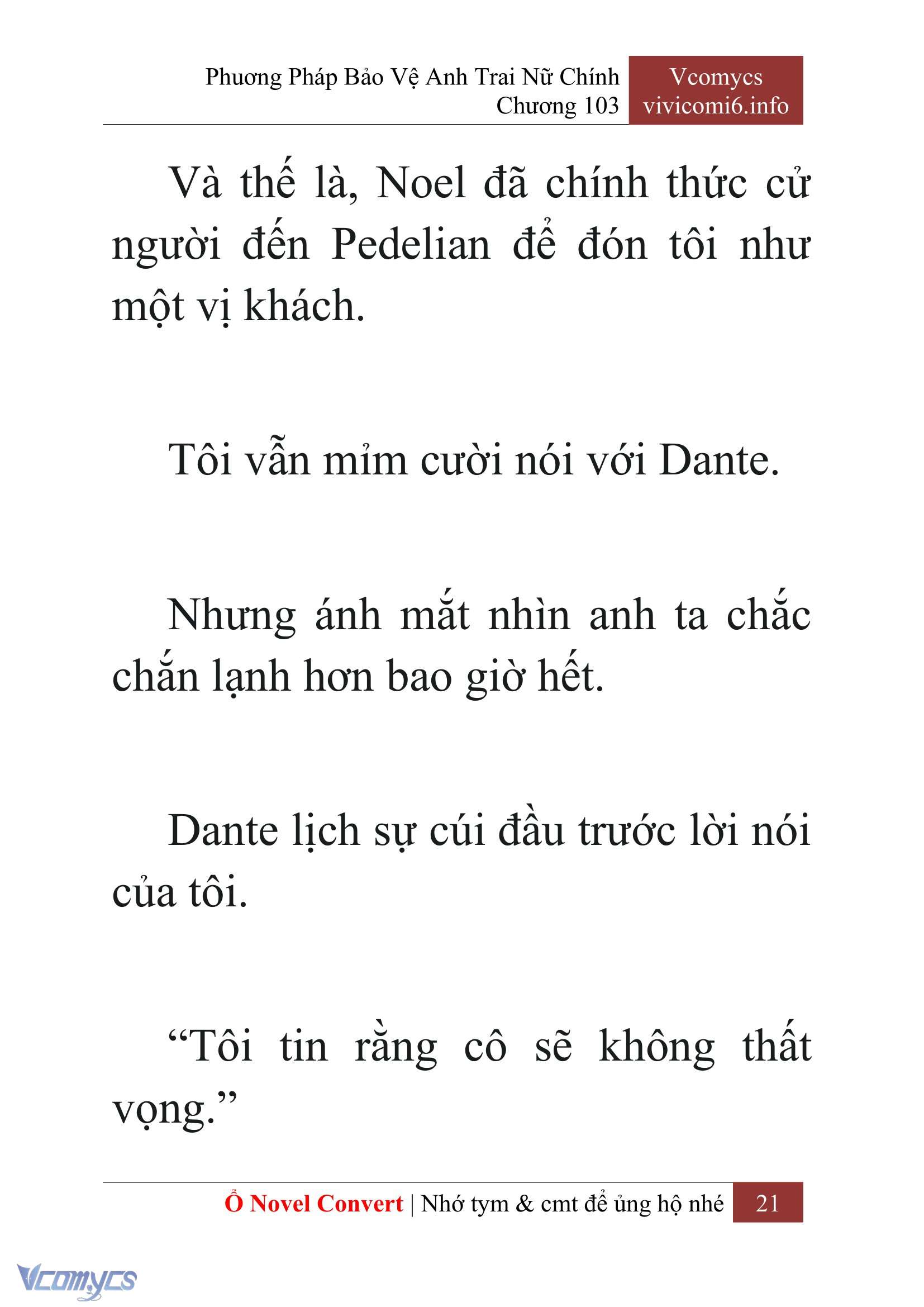 [Novel] Phương Pháp Bảo Vệ Anh Trai Nữ Chính Chap 103 - Trang 2
