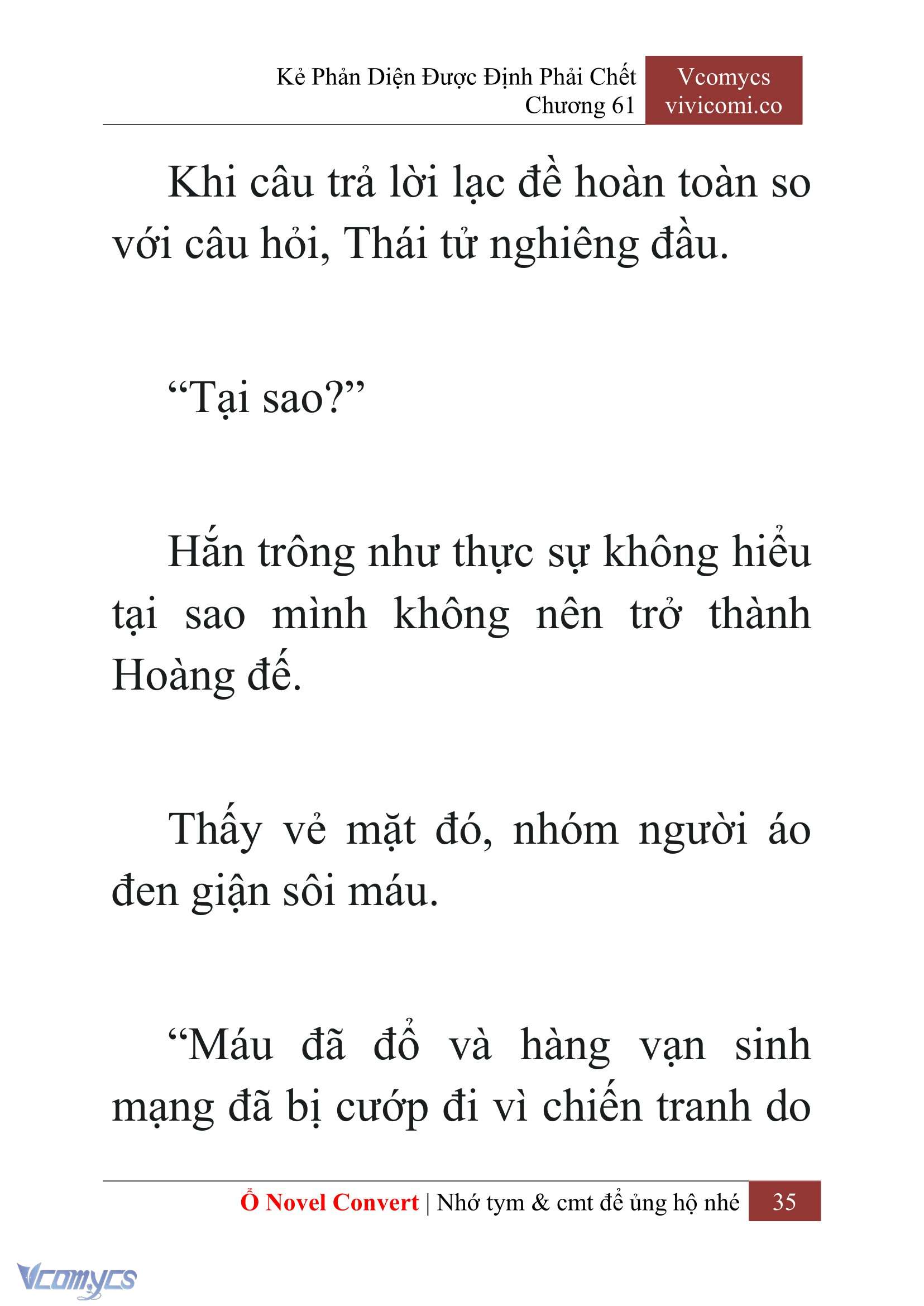 [Novel] Kẻ Phản Diện Được Định Phải Chết Chap 61 - Trang 2
