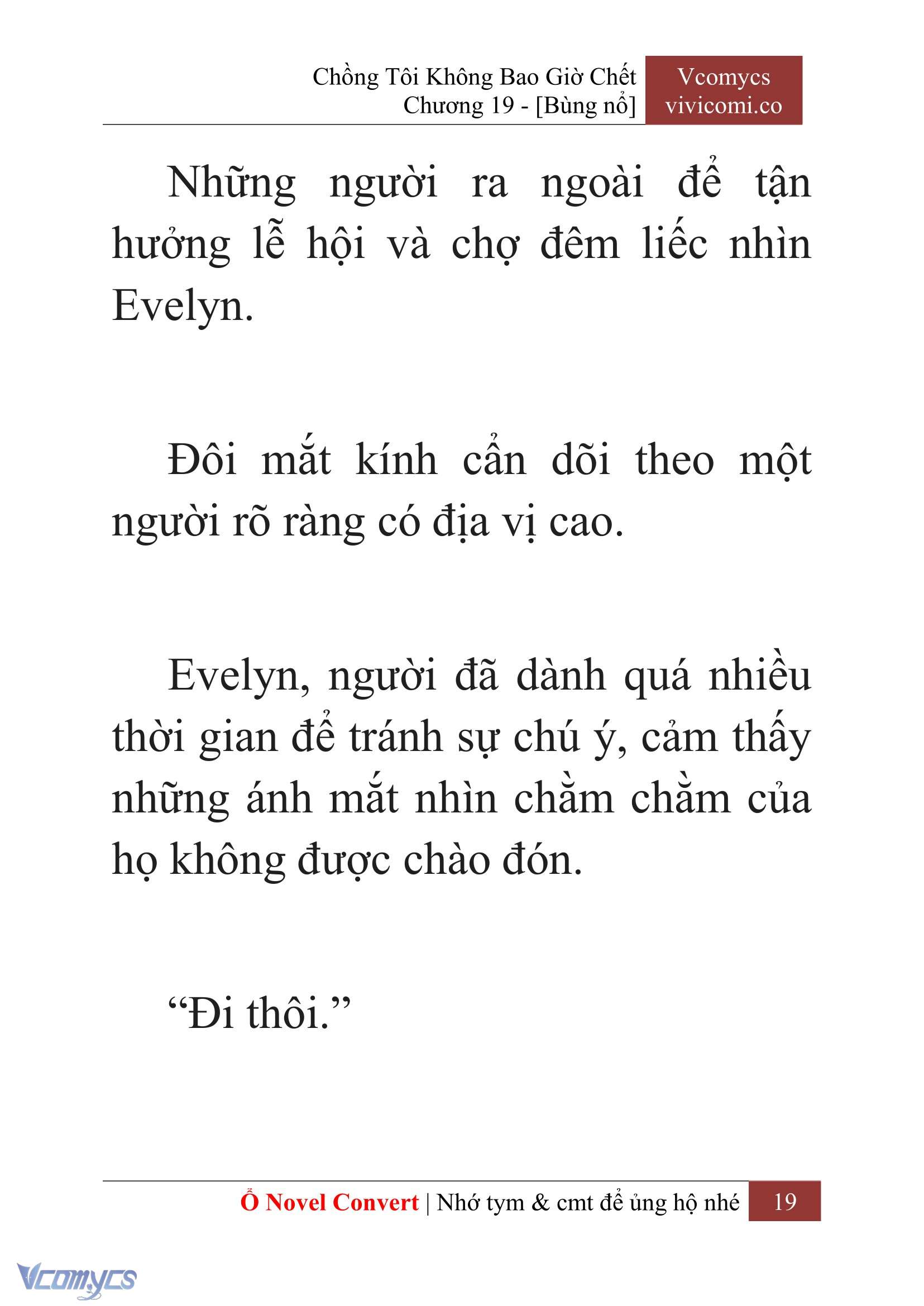 [Novel] Chồng Tôi Không Bao Giờ Chết Chap 19 - Trang 2