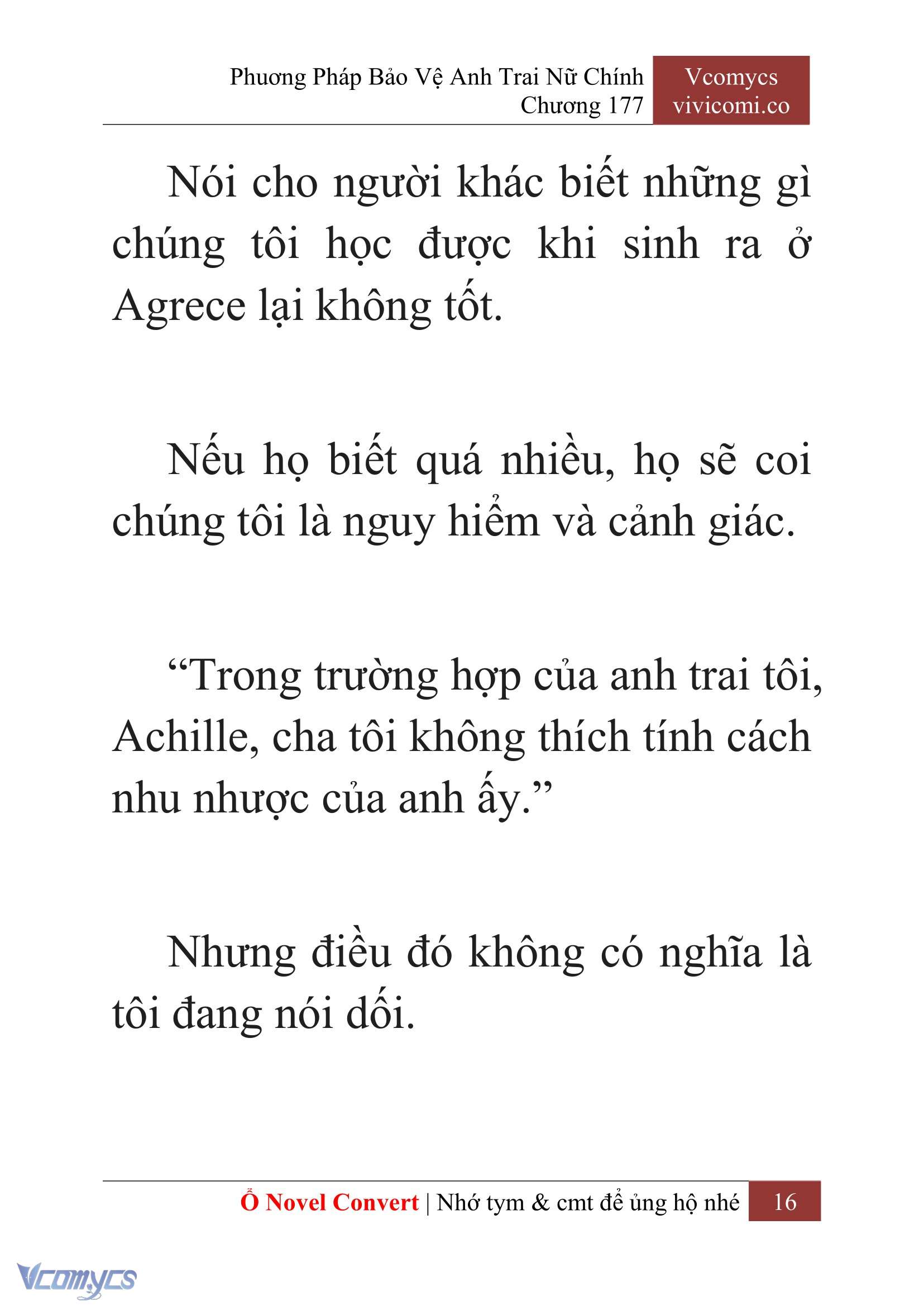 [Novel] Phương Pháp Bảo Vệ Anh Trai Nữ Chính Chap 177 - Trang 2