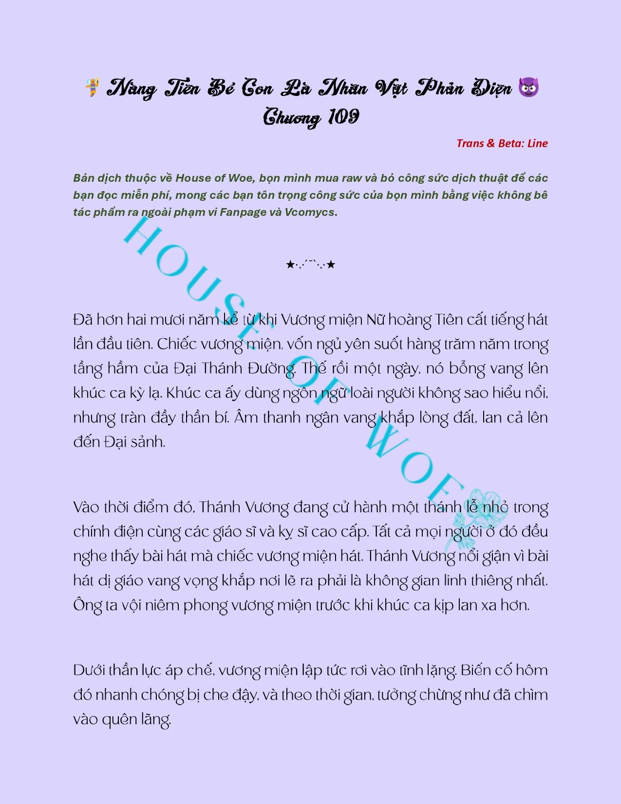 [NOVEL] NÀNG TIÊN BÉ CON LÀ NHÂN VẬT PHẢN DIỆN Chap 109 - Trang 2