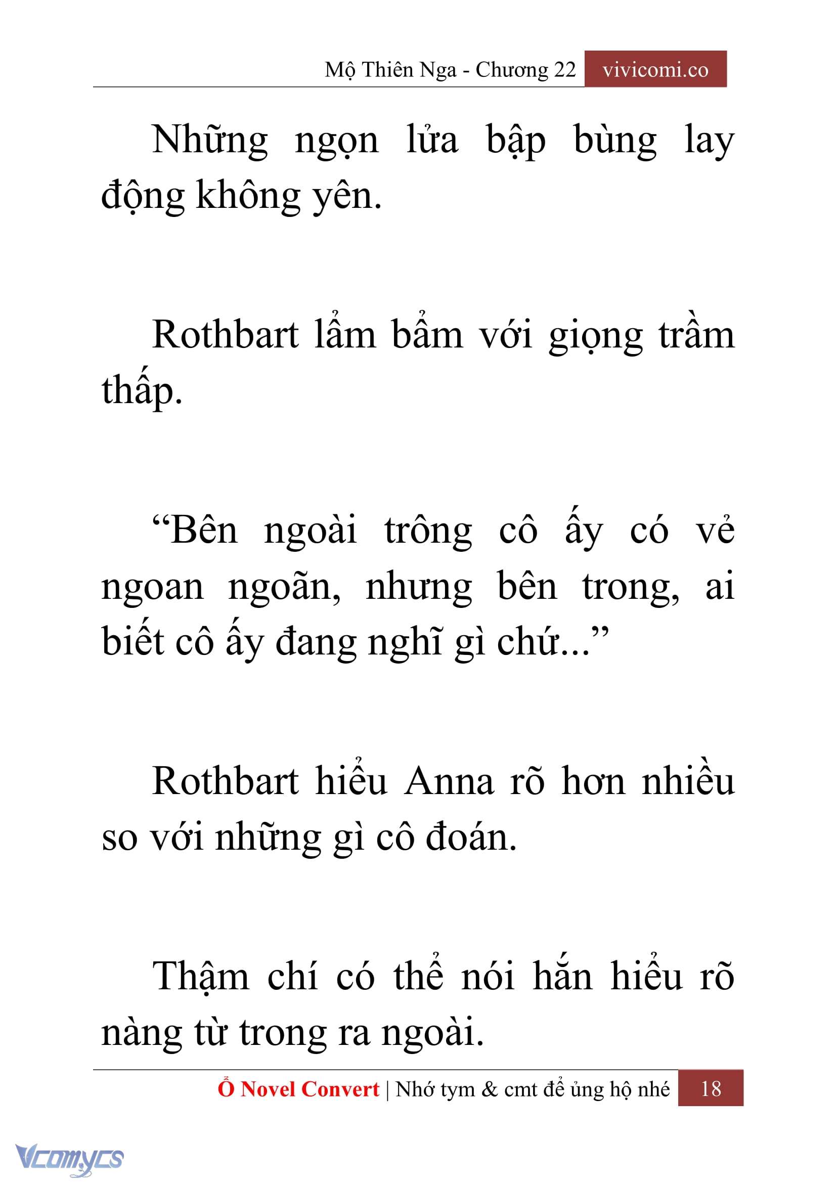 [Novel] Mộ Thiên Nga Chap 22 - Trang 2