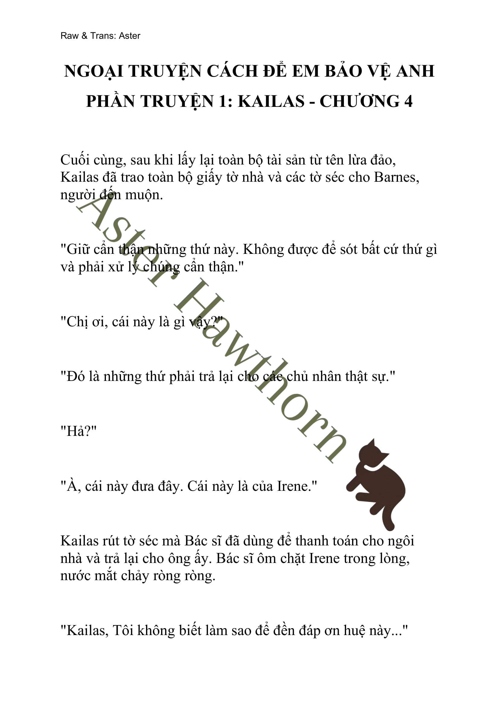 [NOVEL] Ngoại Truyện Cách Để Em Bảo Vệ Anh Chap 4 - Trang 2