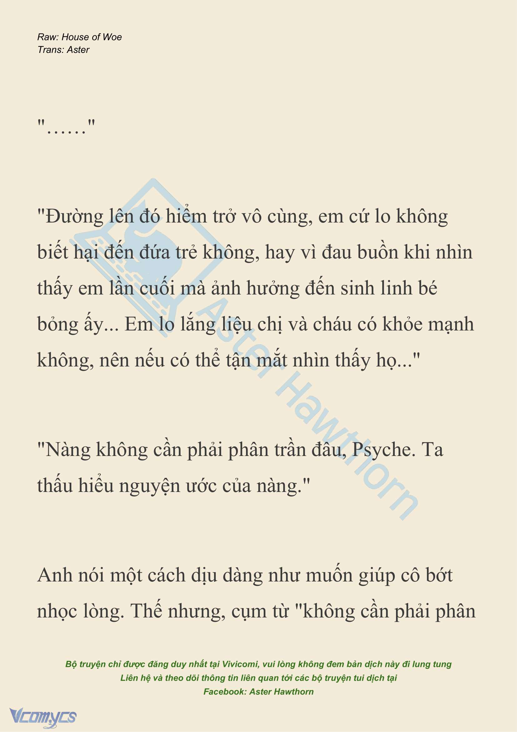 [NOVEL] Dành Cho Các Nữ Thần: Dành cho Psyche Chap 30 - Trang 2