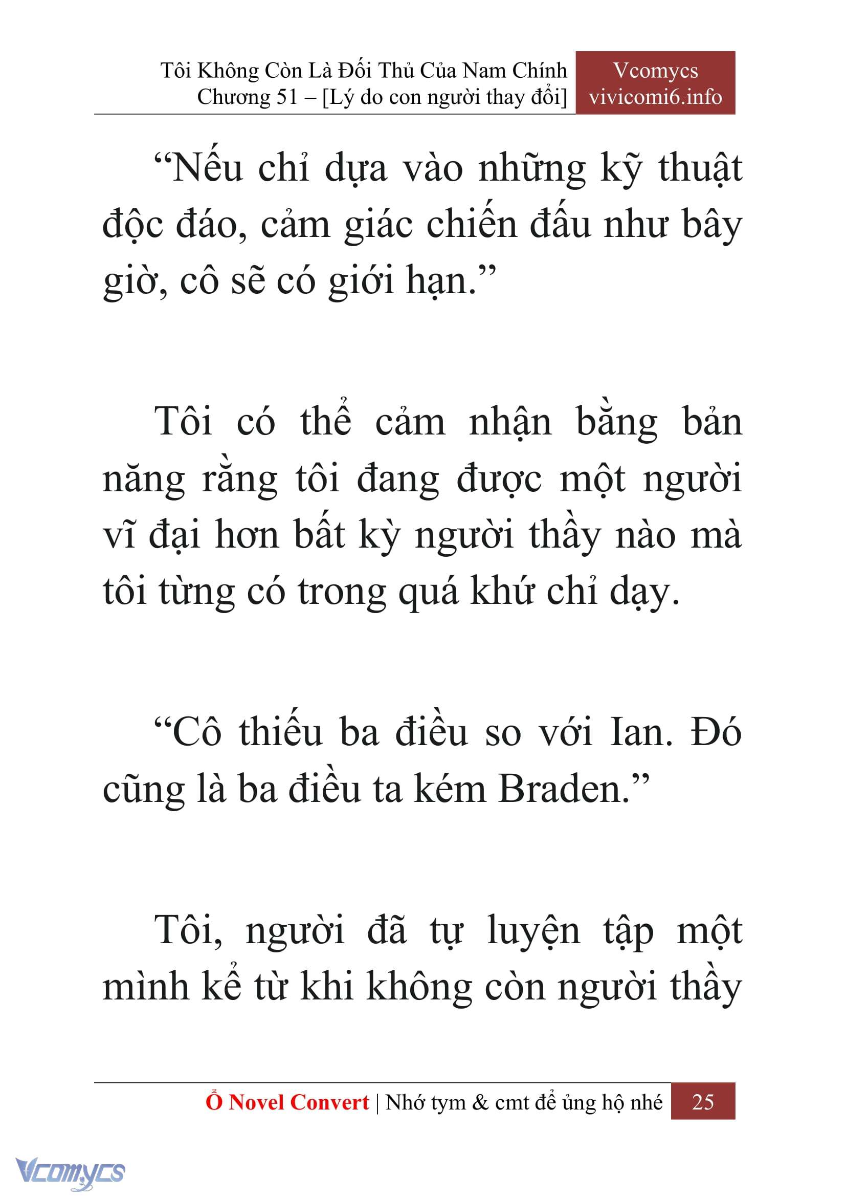 [Novel] Tôi Không Còn Là Đối Thủ Của Nam Chính Chap 51 - Trang 2