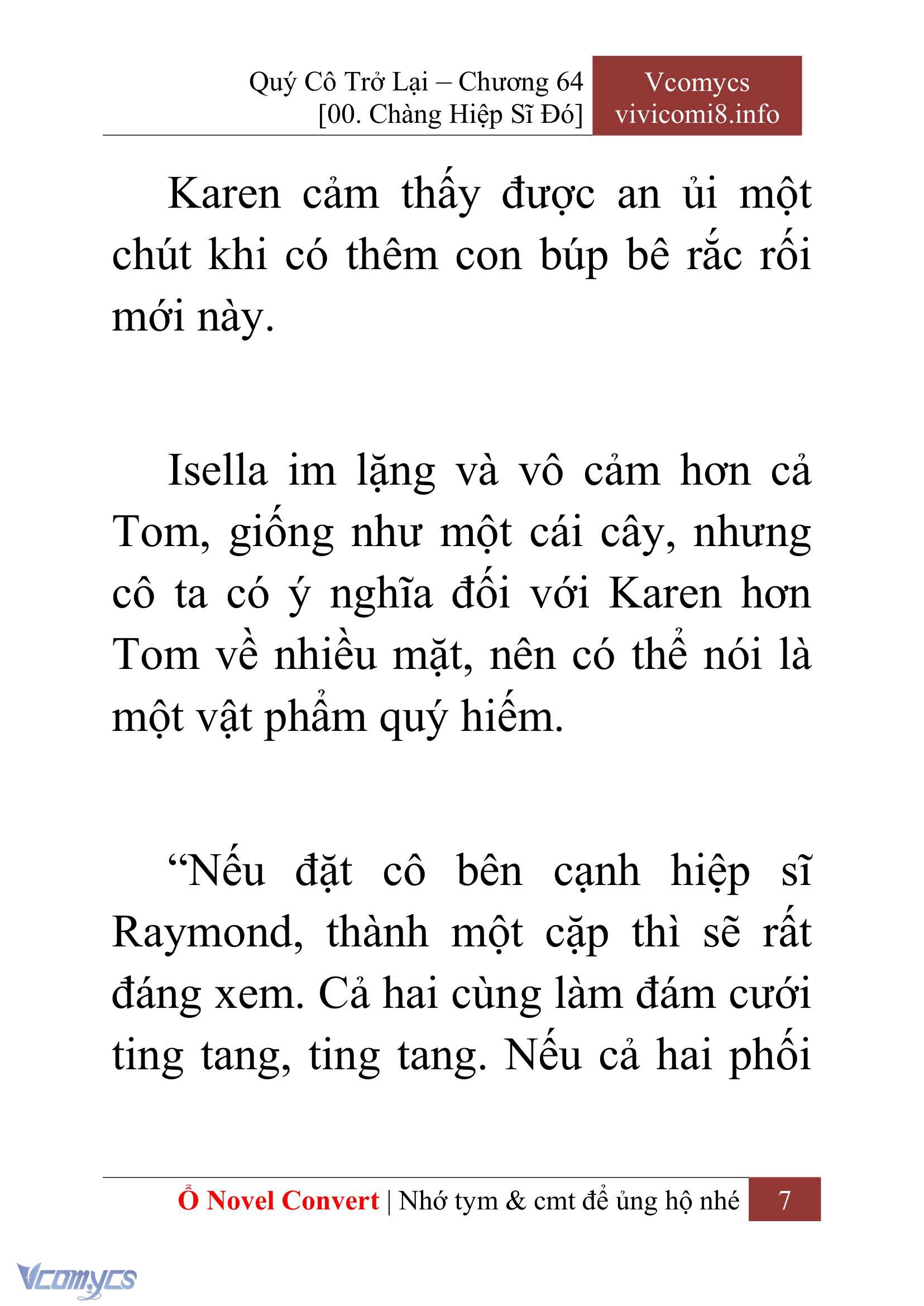 [Novel] Quý Cô Trở Lại Chap 64 - Trang 2