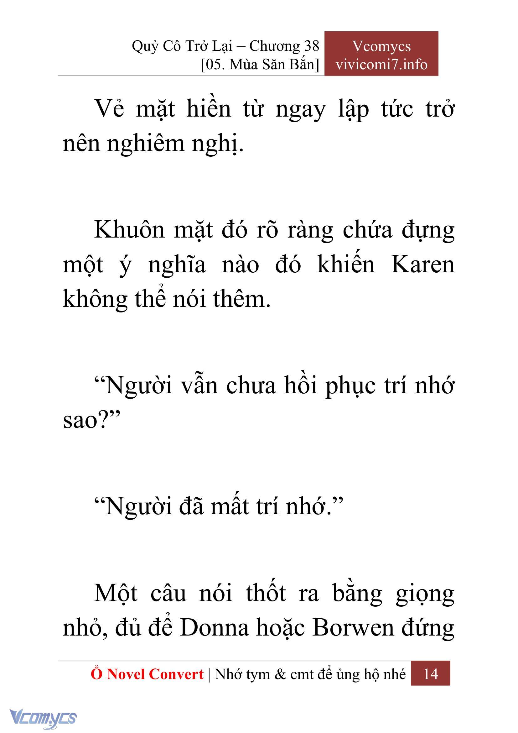[Novel] Quý Cô Trở Lại Chap 38 - Trang 2