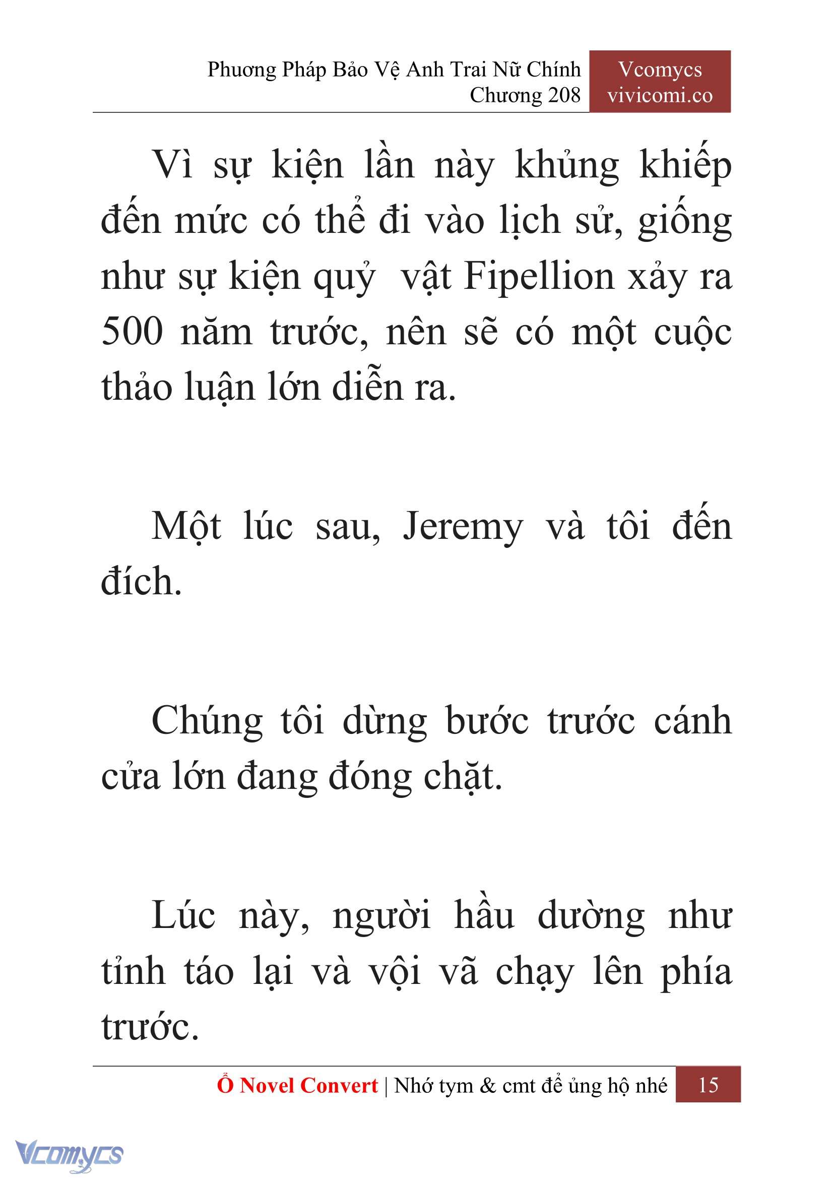 [Novel] Phương Pháp Bảo Vệ Anh Trai Nữ Chính Chap 208 - Trang 2