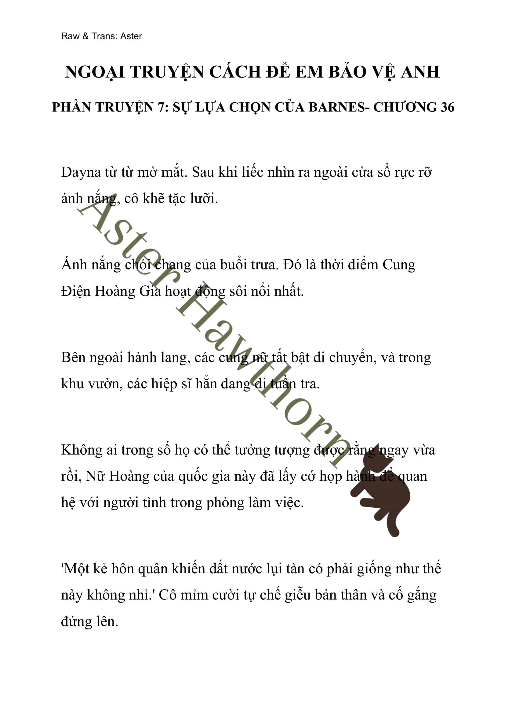 [NOVEL] Ngoại Truyện Cách Để Em Bảo Vệ Anh Chap 36 - Trang 2