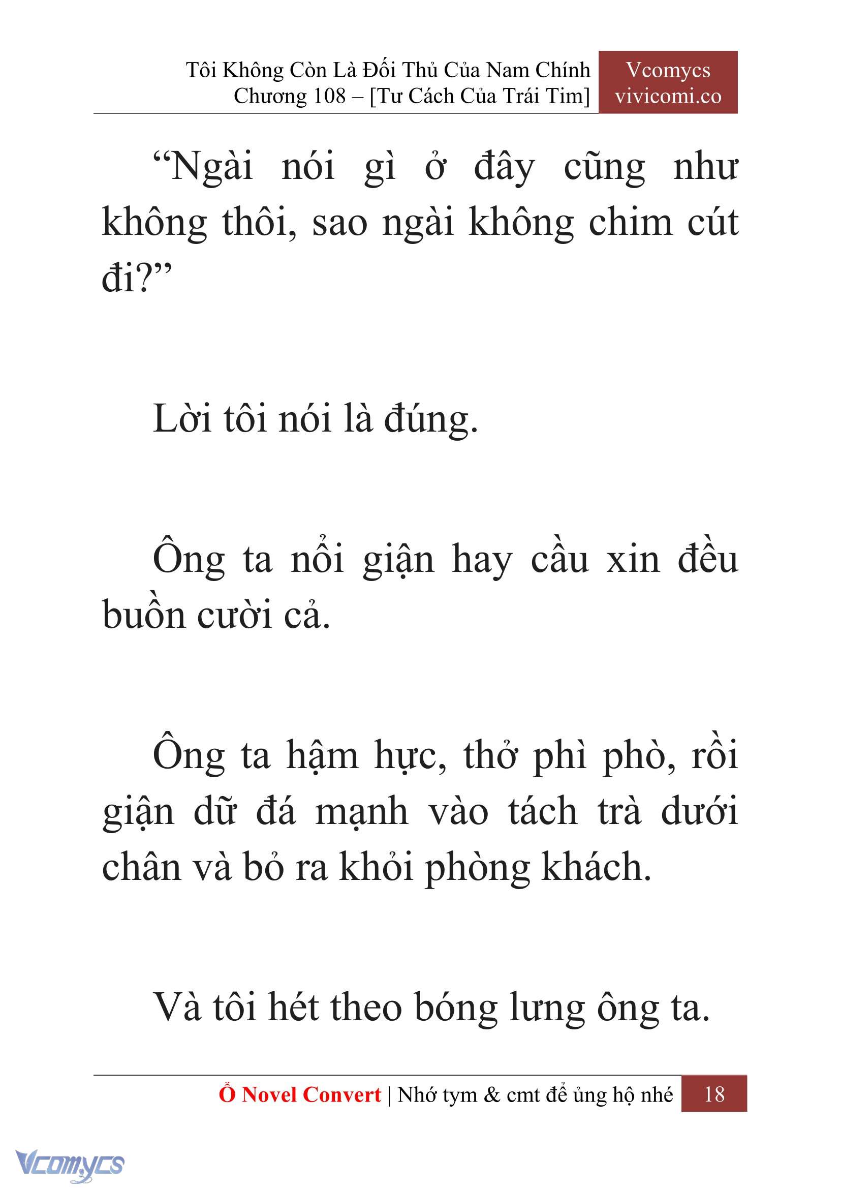 [Novel] Tôi Không Còn Là Đối Thủ Của Nam Chính Chap 108 - Trang 2