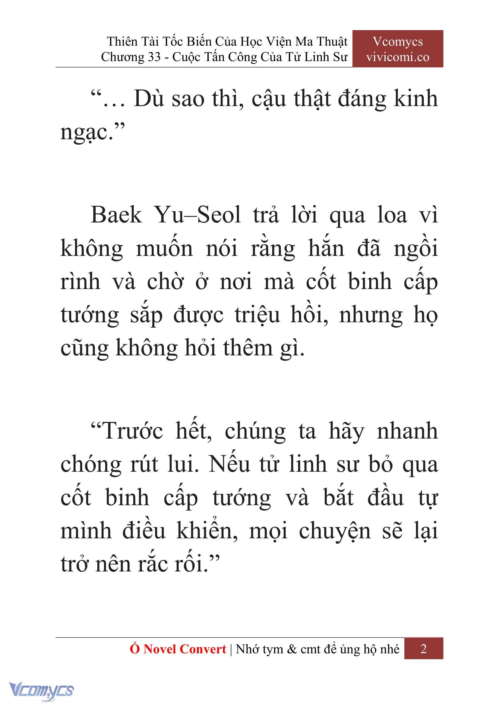 [Novel] Thiên Tài Tốc Biến Của Học Viện Ma Thuật Chap 33 - Trang 2
