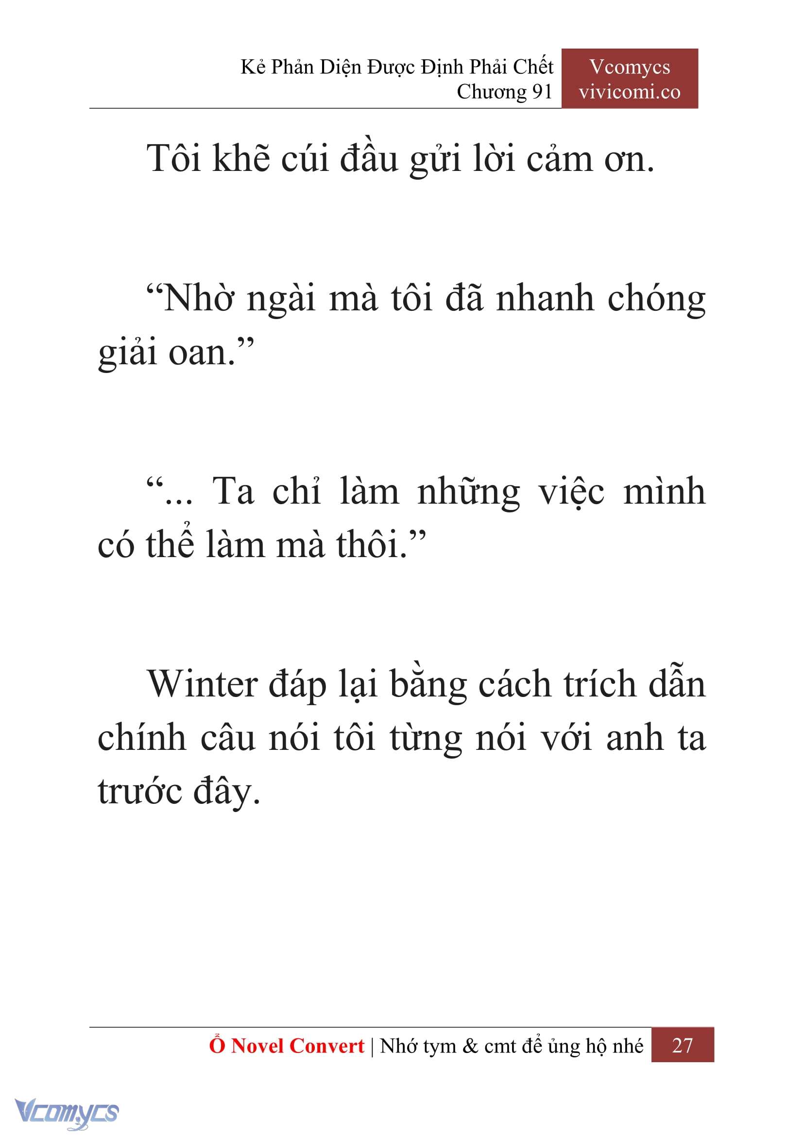 [Novel] Kẻ Phản Diện Được Định Phải Chết Chap 91 - Trang 2