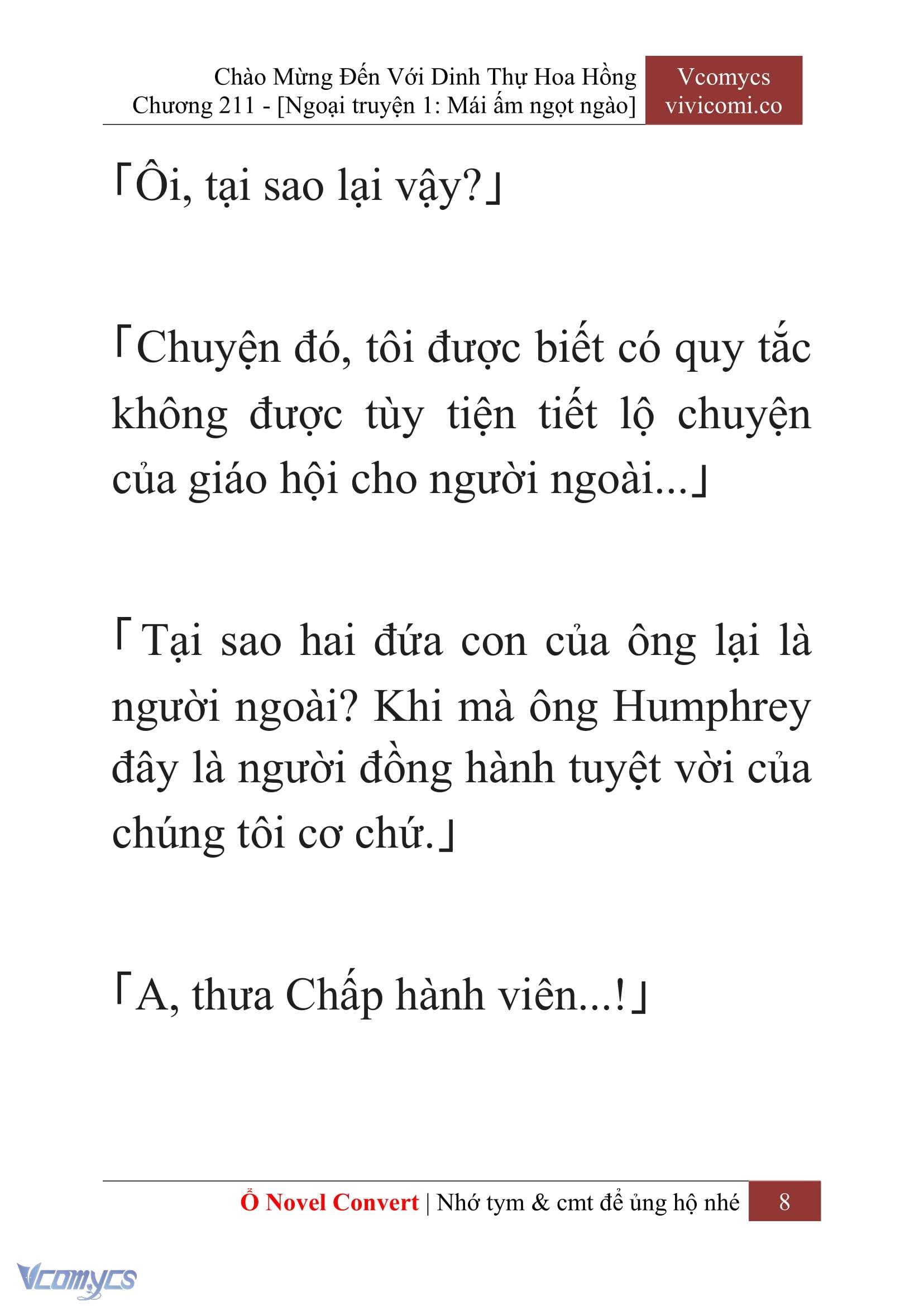 [Novel] Chào Mừng Đến Với Dinh Thự Hoa Hồng Chap 211 - Trang 2