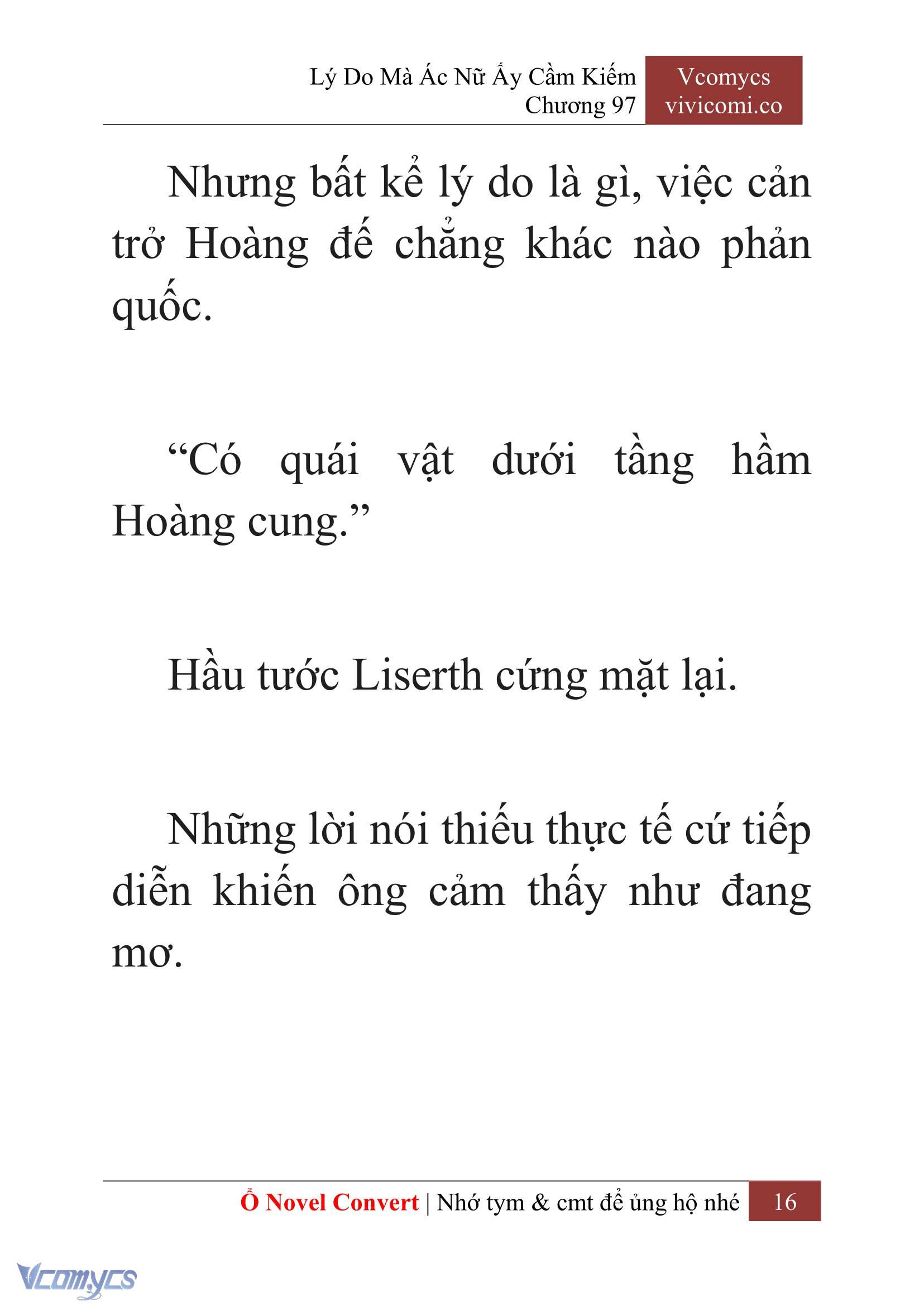 [Novel] Lý Do Mà Ác Nữ Ấy Cầm Kiếm Chap 97 - Trang 2