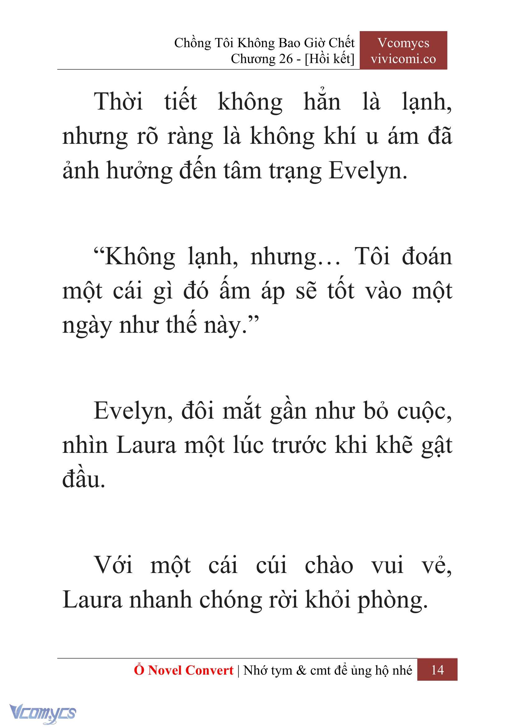 [Novel] Chồng Tôi Không Bao Giờ Chết Chap 26 - Trang 2