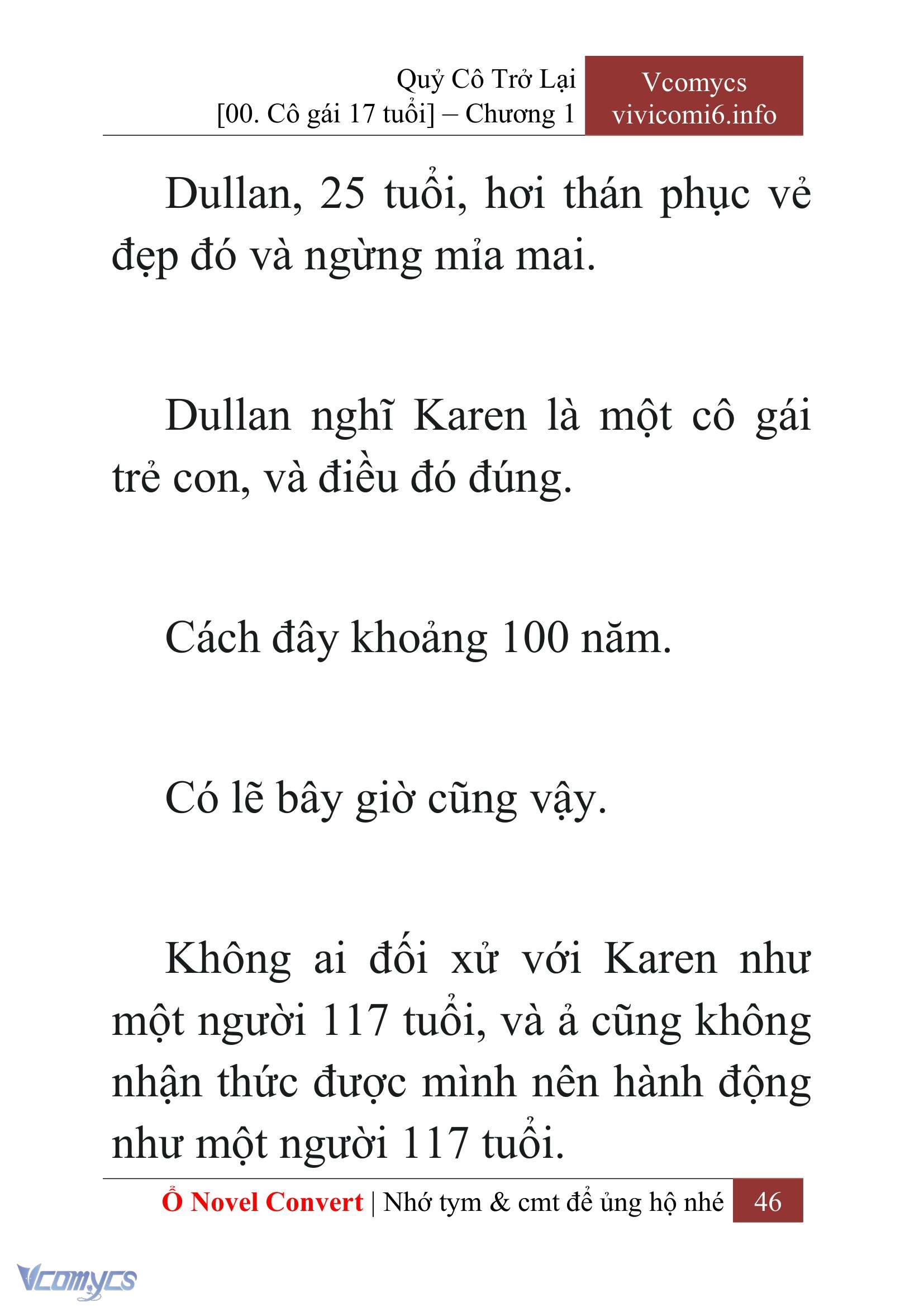 [Novel] Quý Cô Trở Lại Chap 1 - Trang 2
