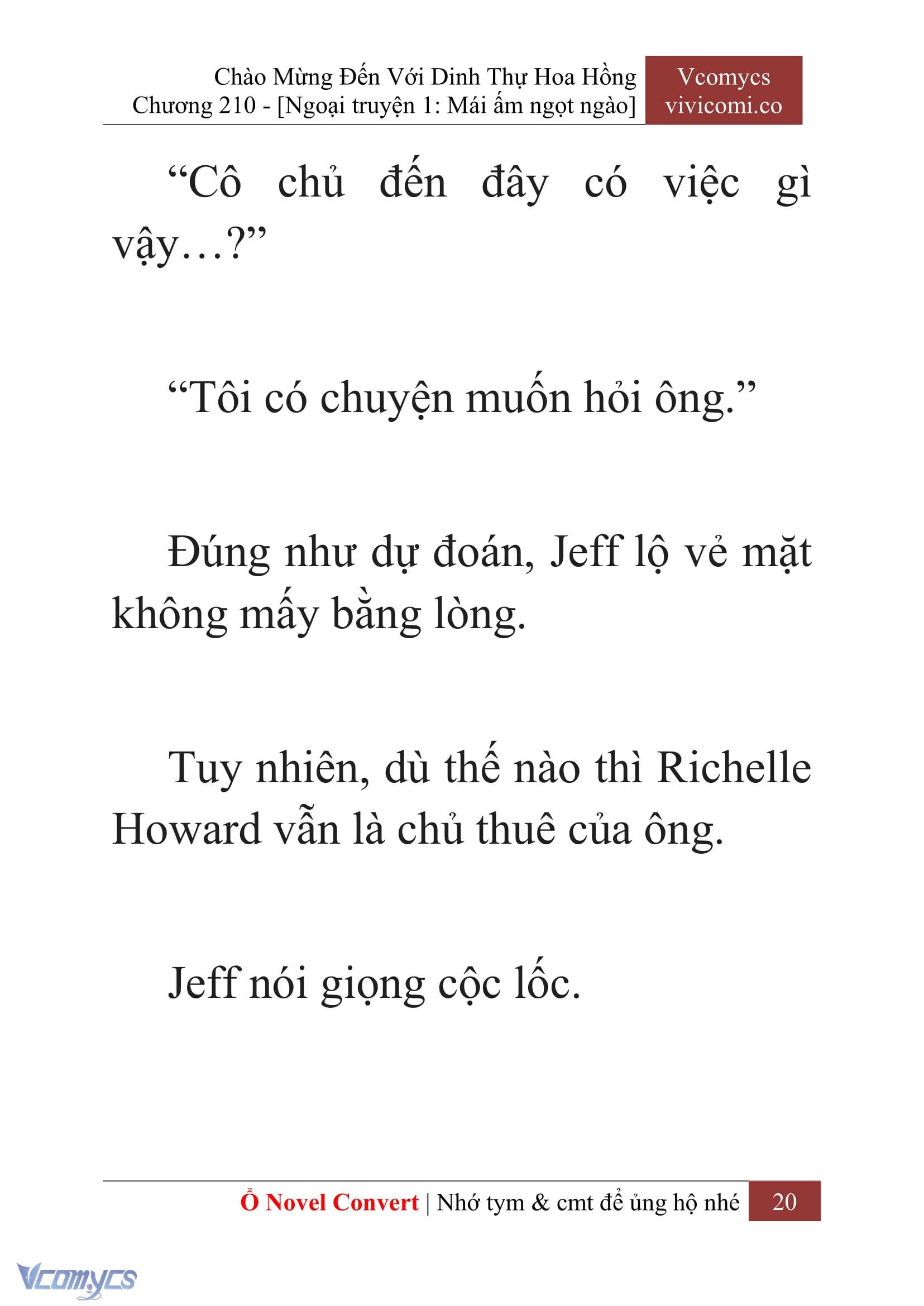 [Novel] Chào Mừng Đến Với Dinh Thự Hoa Hồng Chap 210 - Trang 2