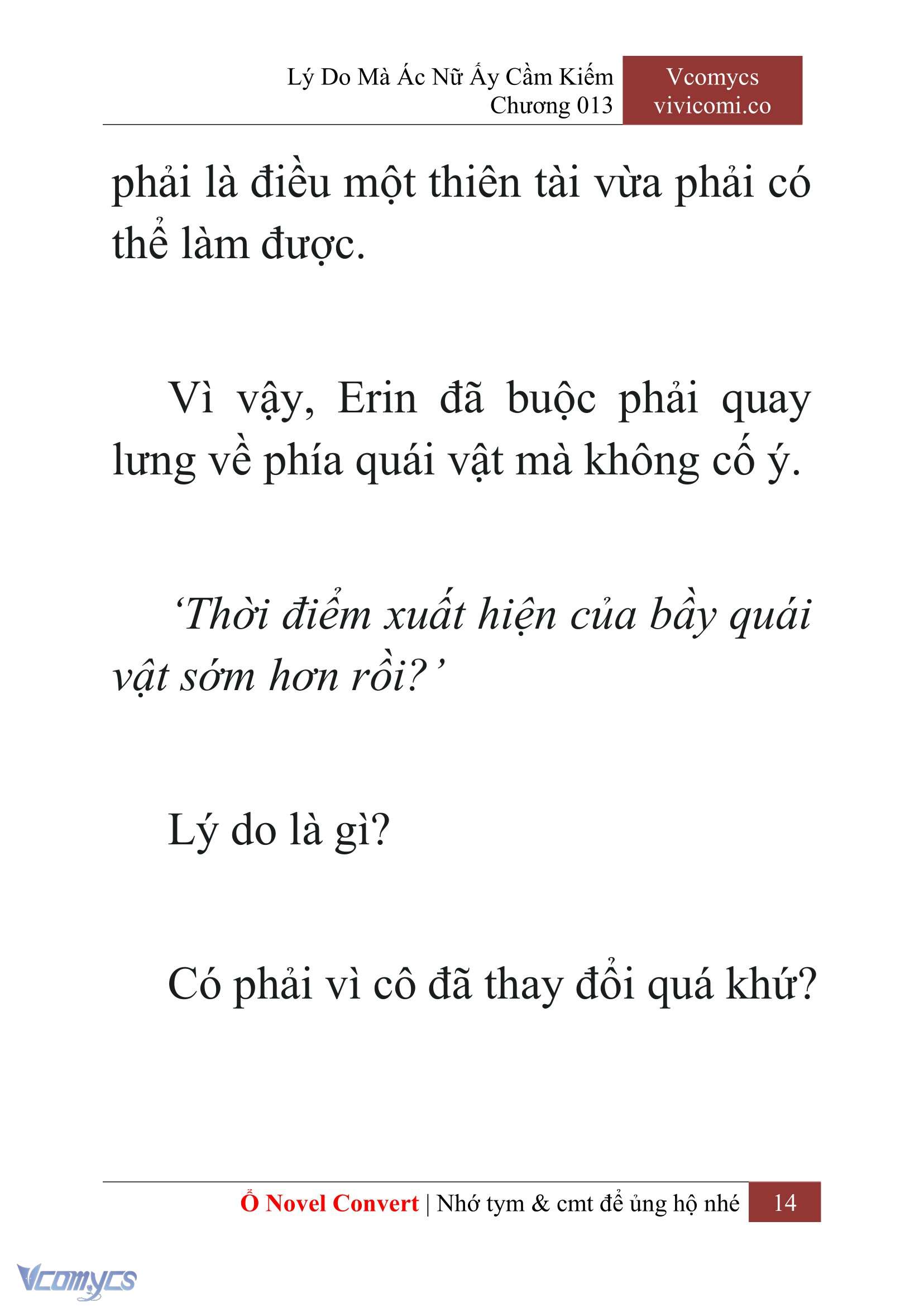 [Novel] Lý Do Mà Ác Nữ Ấy Cầm Kiếm Chap 13 - Trang 2
