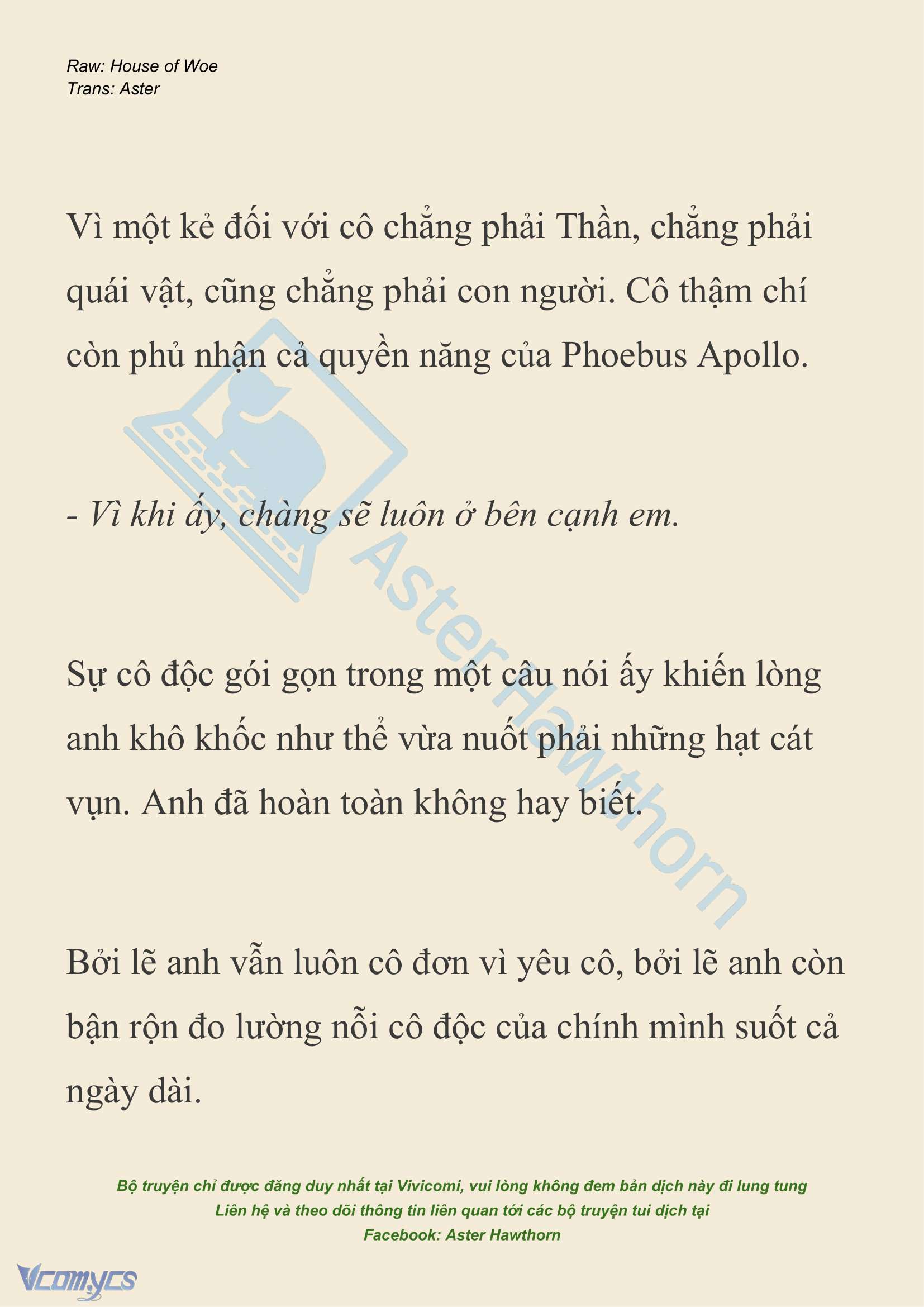 [NOVEL] Dành Cho Các Nữ Thần: Dành cho Psyche Chap 25 - Trang 2